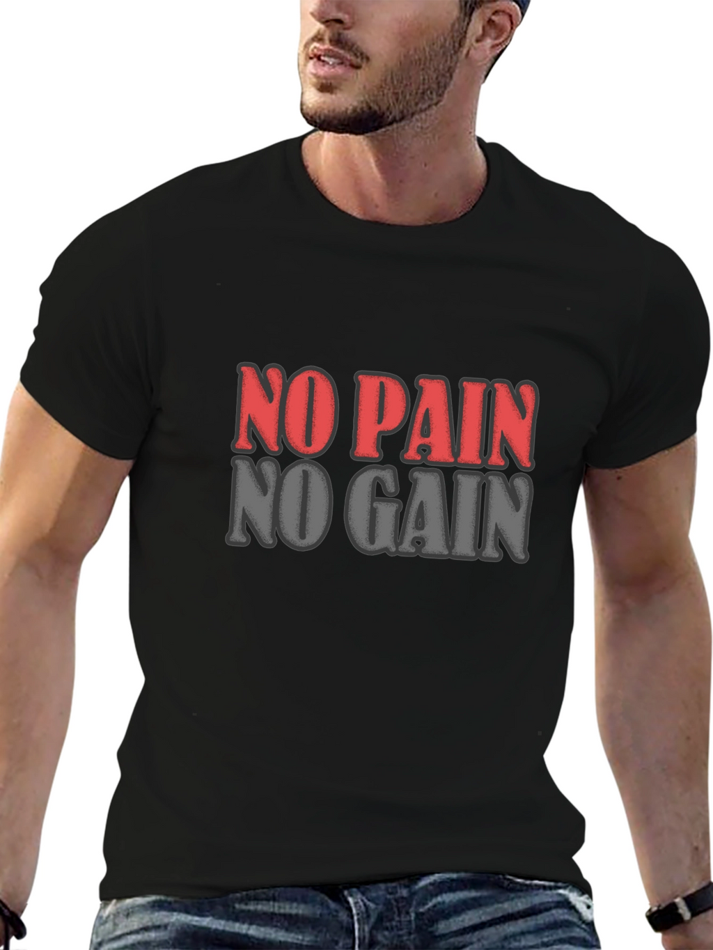 No Pain No Gain Graphic T-Shirt