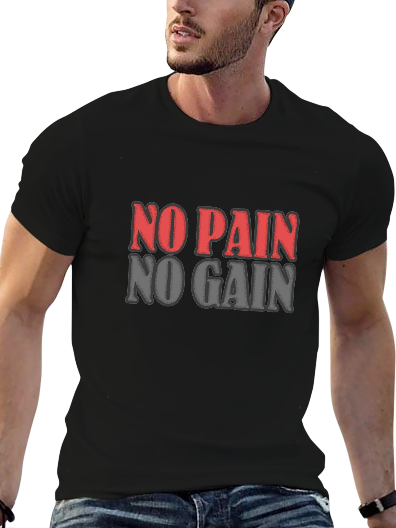 No Pain No Gain Graphic T-Shirt