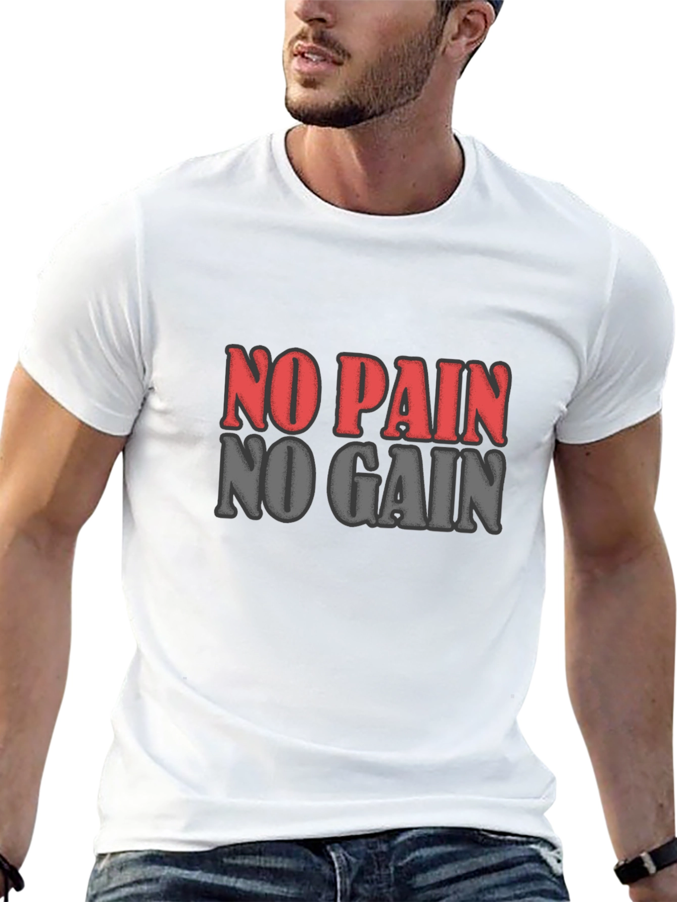 No Pain No Gain Graphic T-Shirt