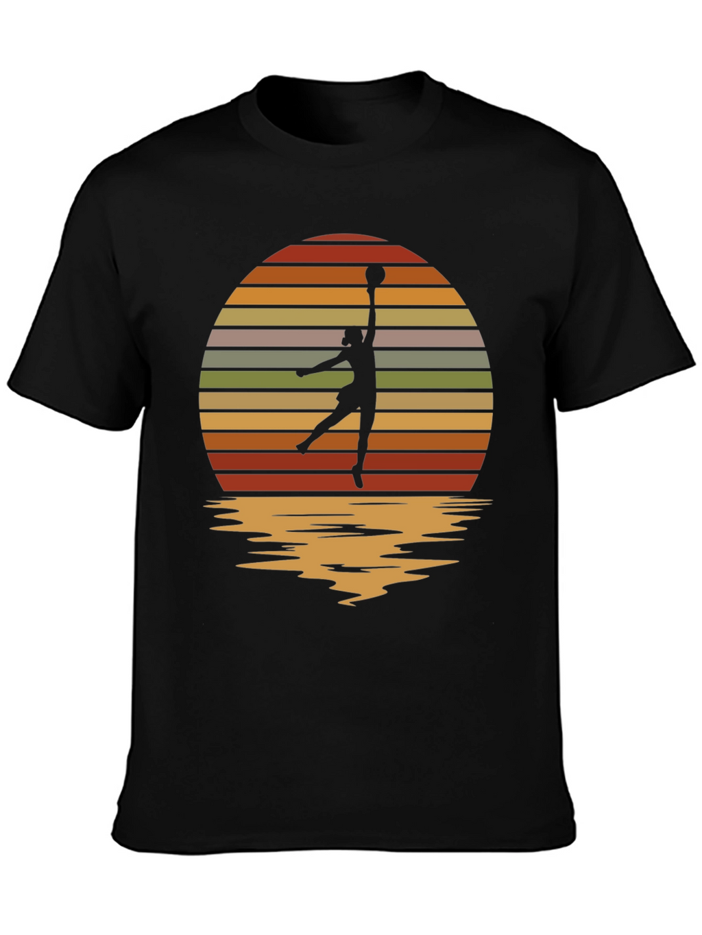 Retro Sunset Netball T-Shirt