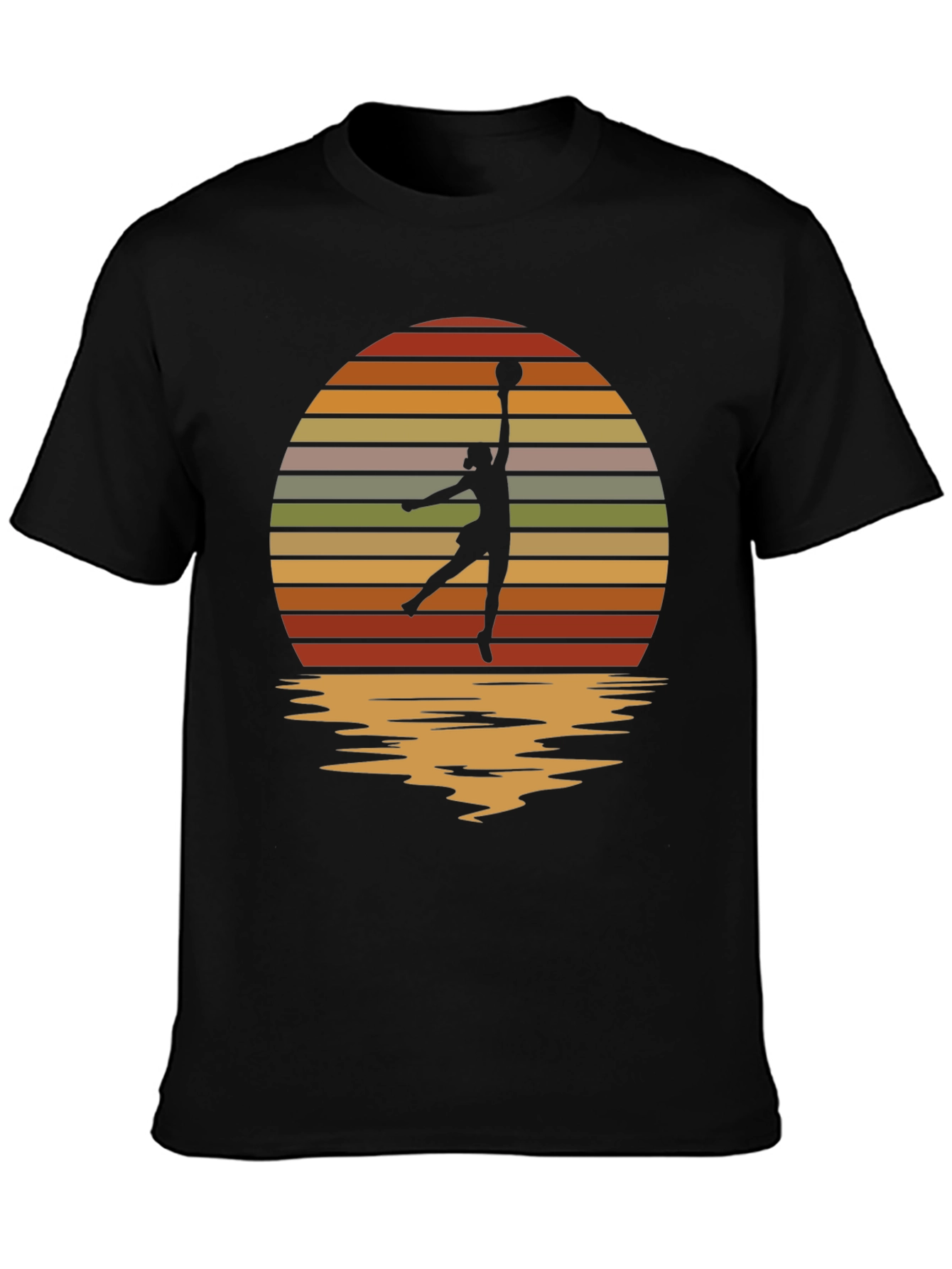 Retro Sunset Netball T-Shirt