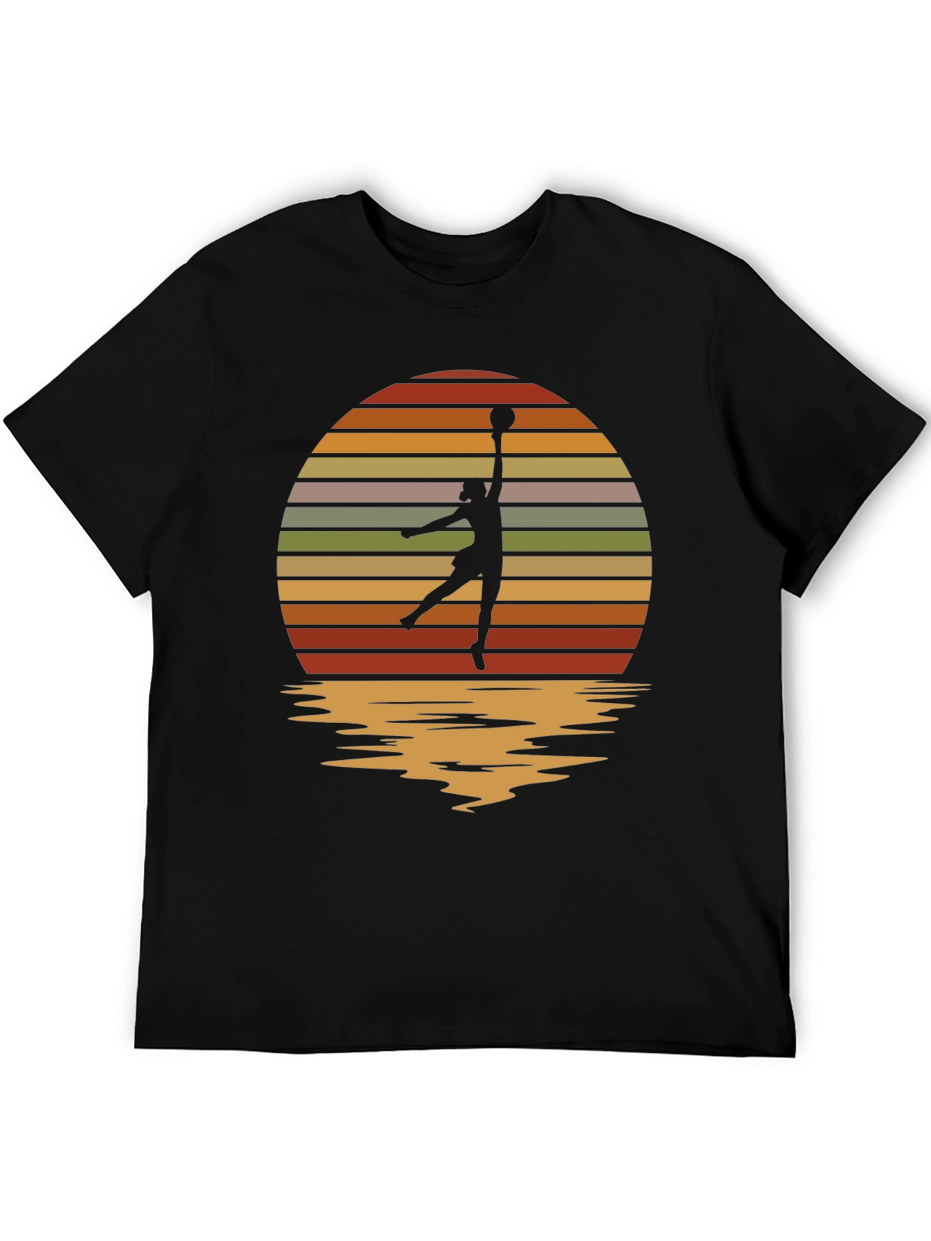 Retro Sunset Netball T-Shirt