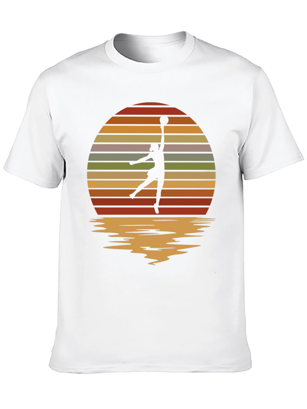 Retro Sunset Netball T-Shirt