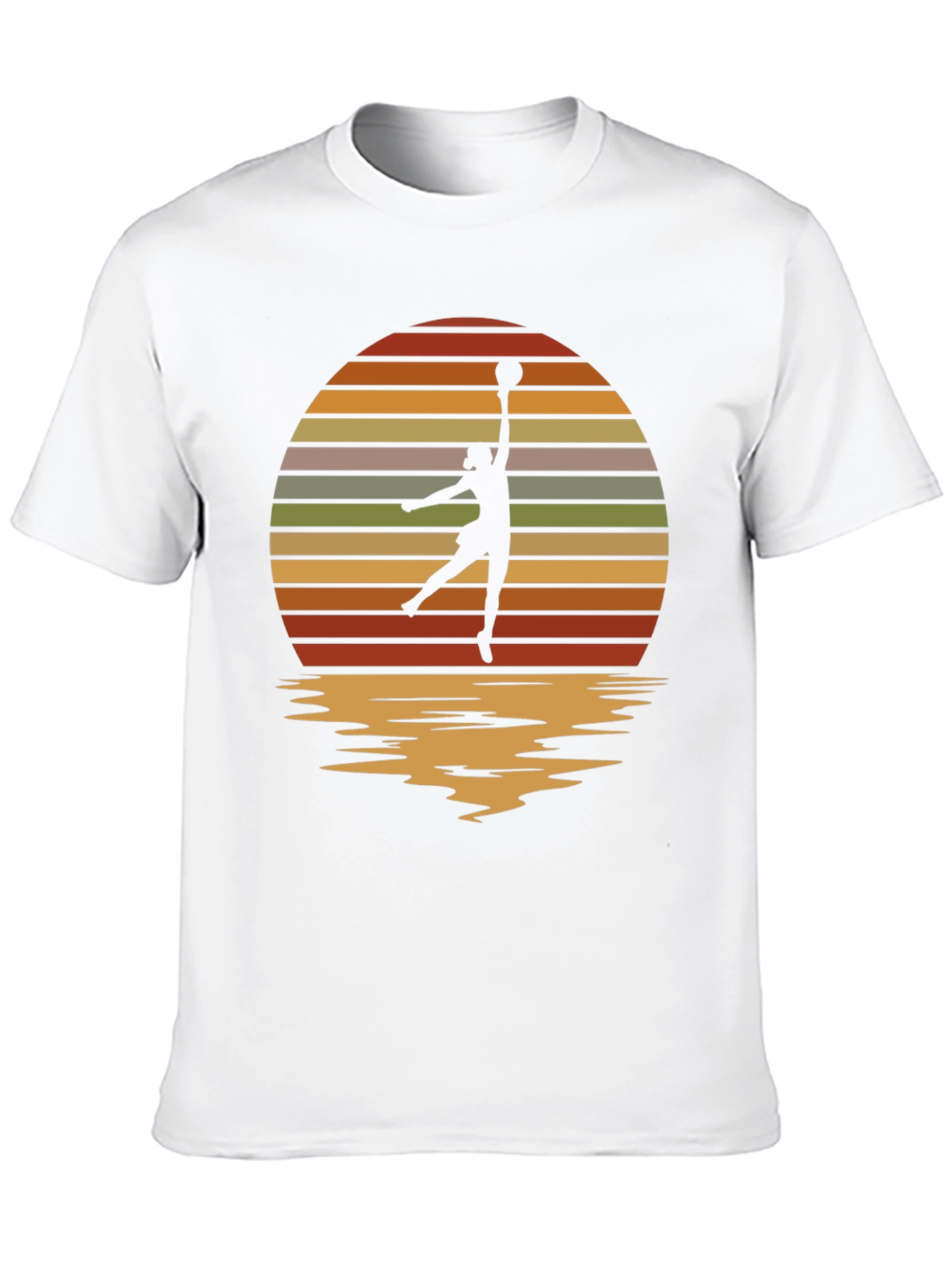 Retro Sunset Netball T-Shirt