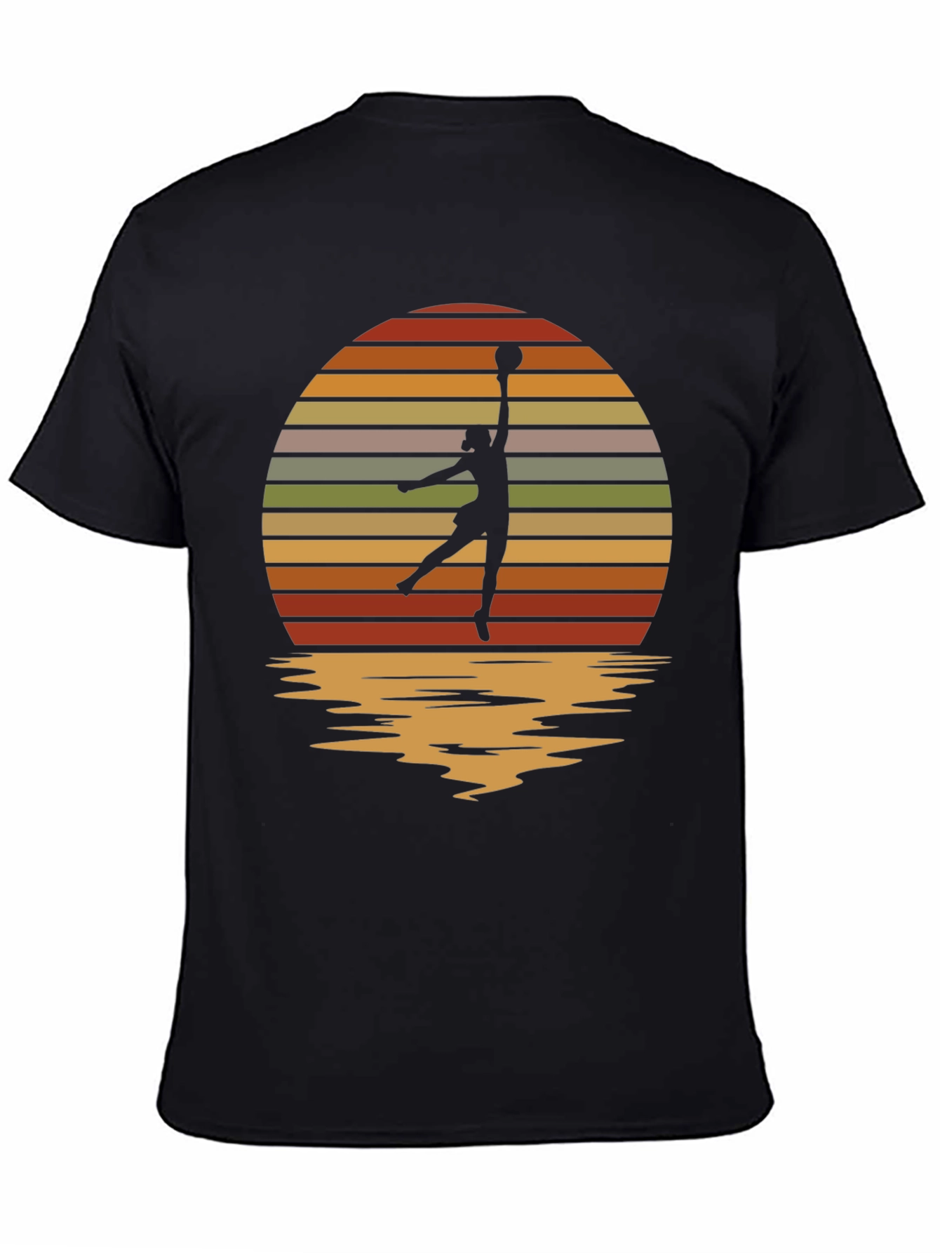 Retro Sunset Netball T-Shirt
