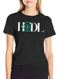 HODL Crypto T-Shirt - Black Cotton Blend