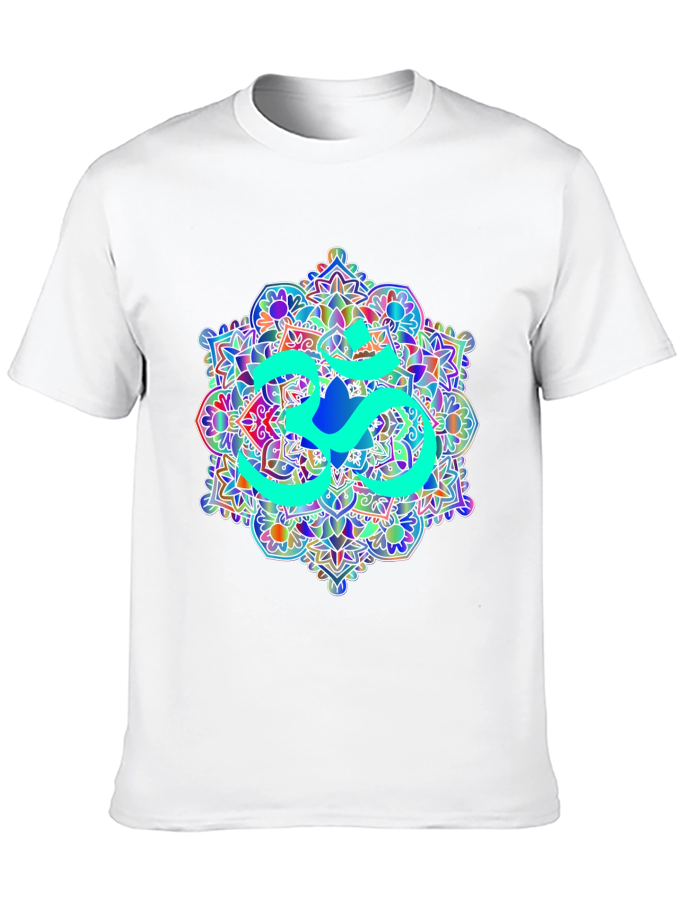 Om Mandala Graphic Tee - Black Cotton T-Shirt