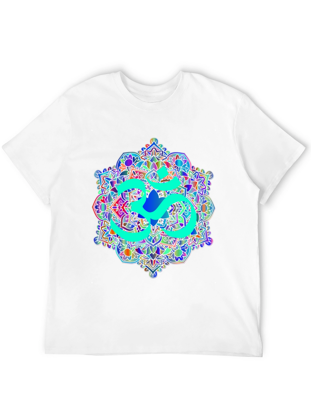 Om Mandala Graphic Tee - Black Cotton T-Shirt