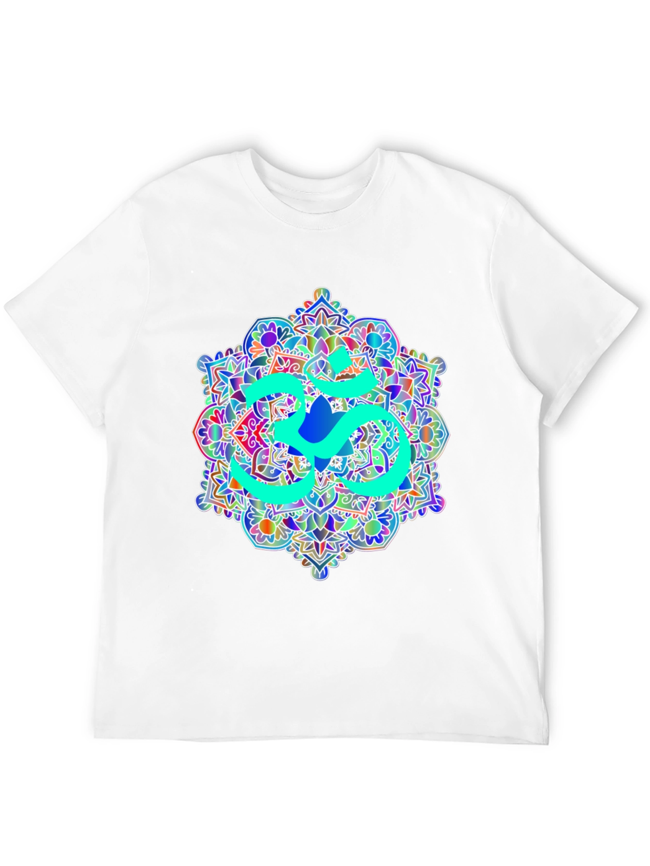 Om Mandala Graphic Tee - Black Cotton T-Shirt
