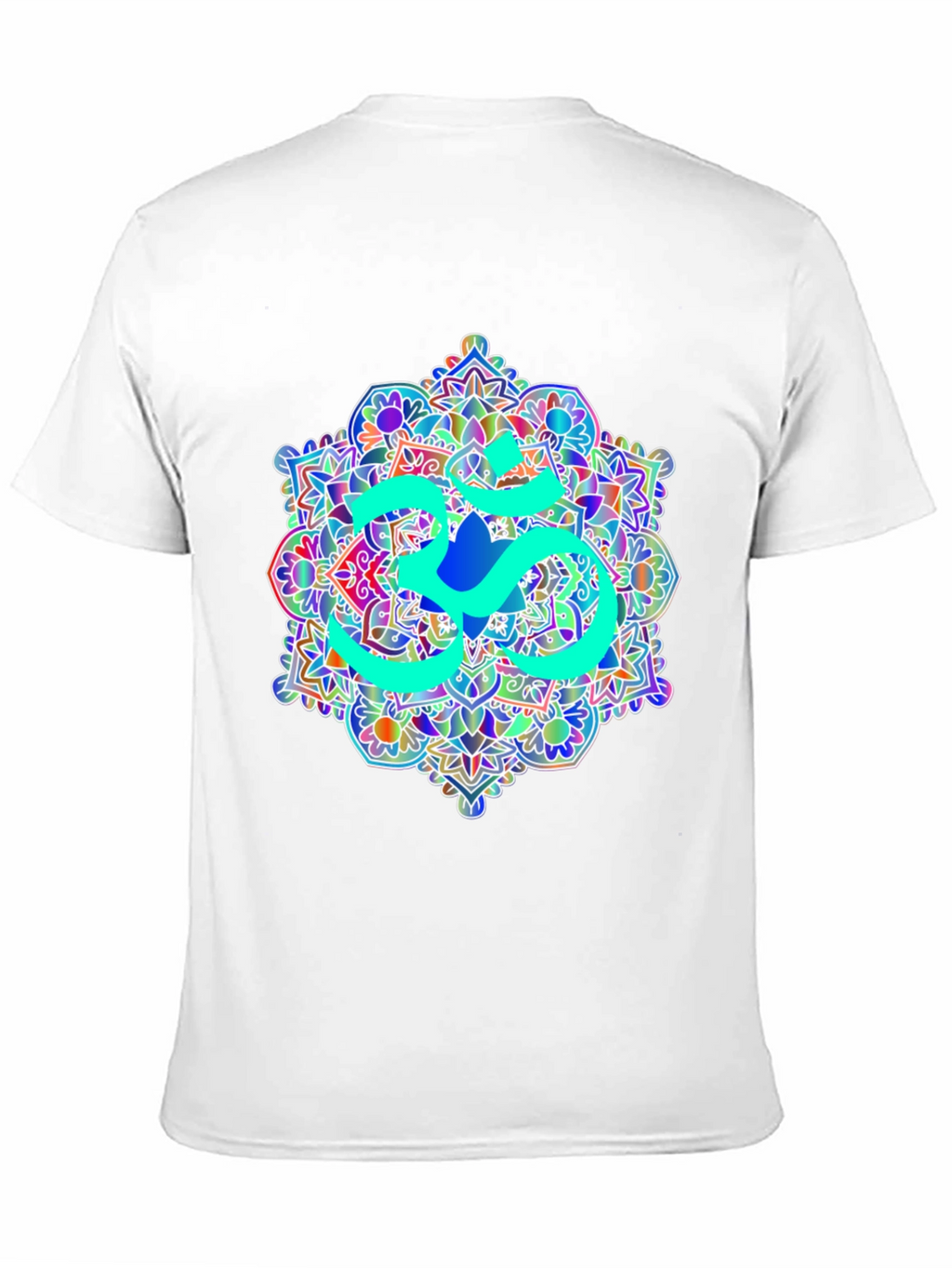 Om Mandala Graphic Tee - Black Cotton T-Shirt