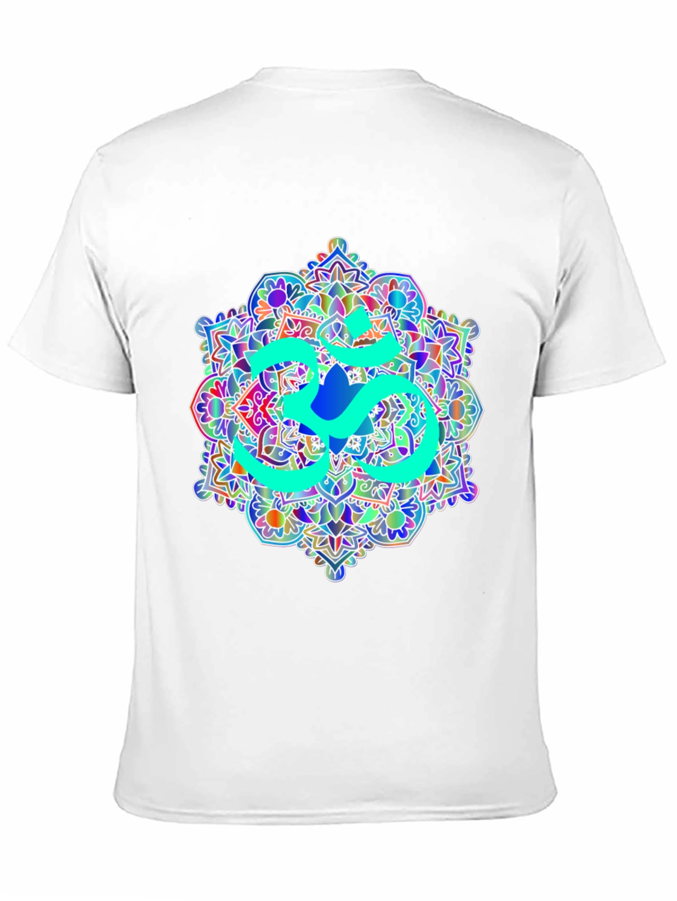 Om Mandala Graphic Tee - Black Cotton T-Shirt
