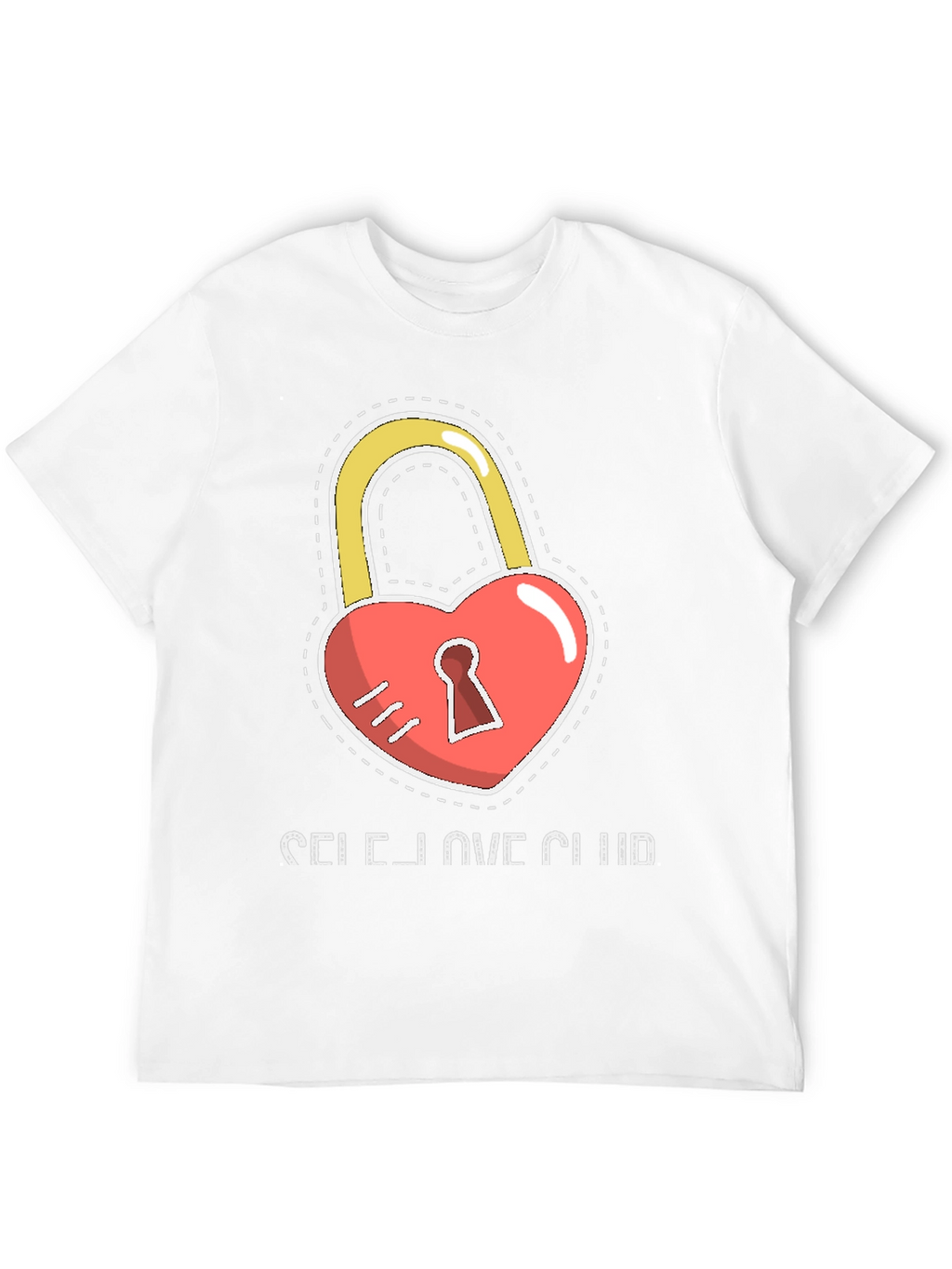 Self Love Club Heart Lock Black T-Shirt