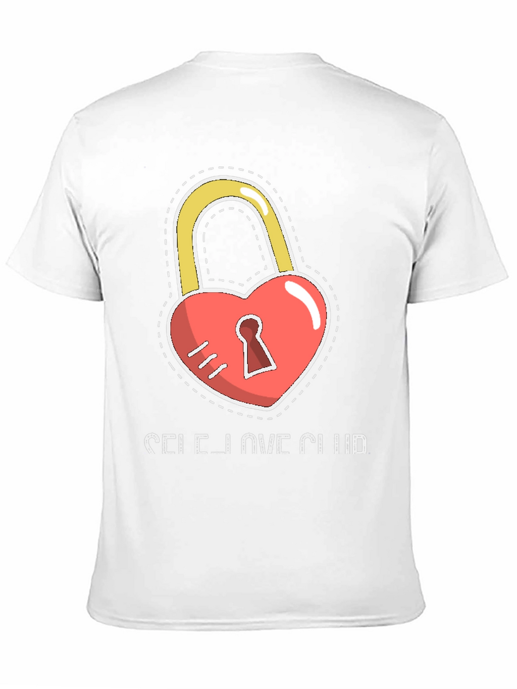 Self Love Club Heart Lock Black T-Shirt
