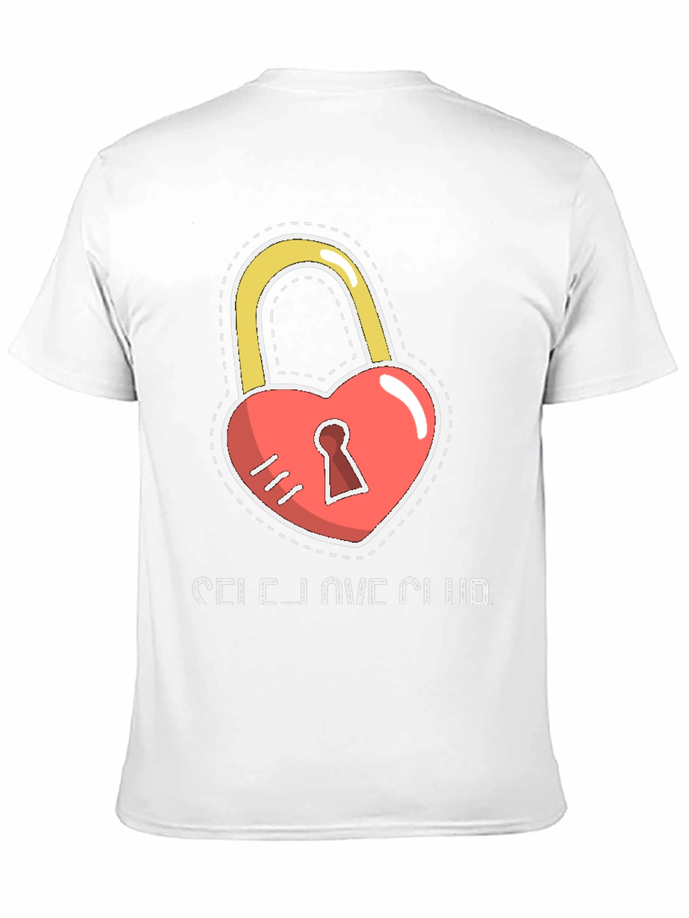Self Love Club Heart Lock Black T-Shirt