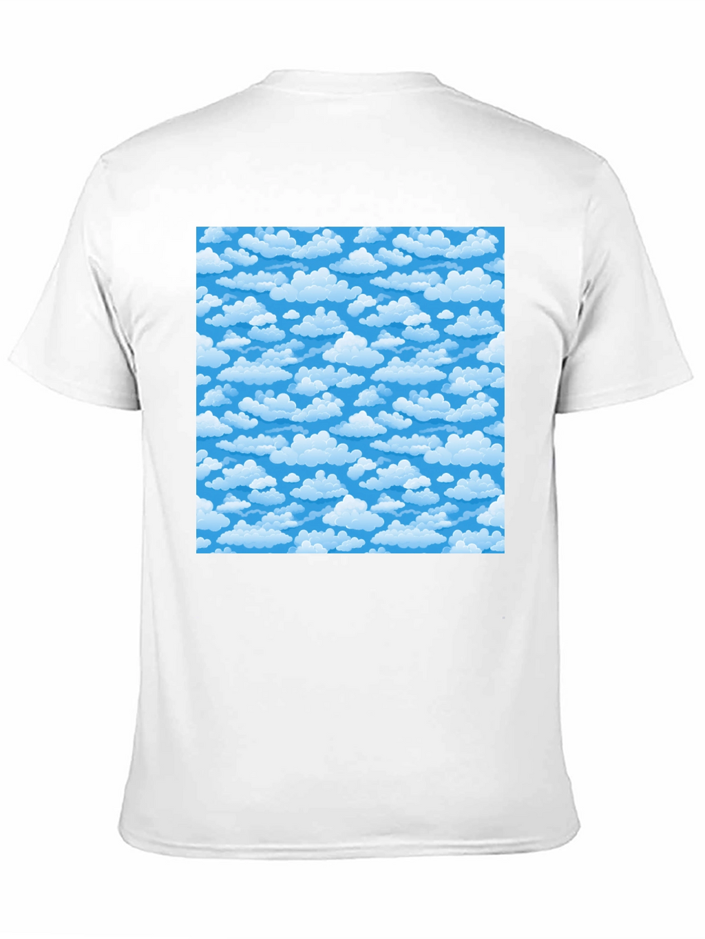 Cloud Pattern T-Shirt - Black