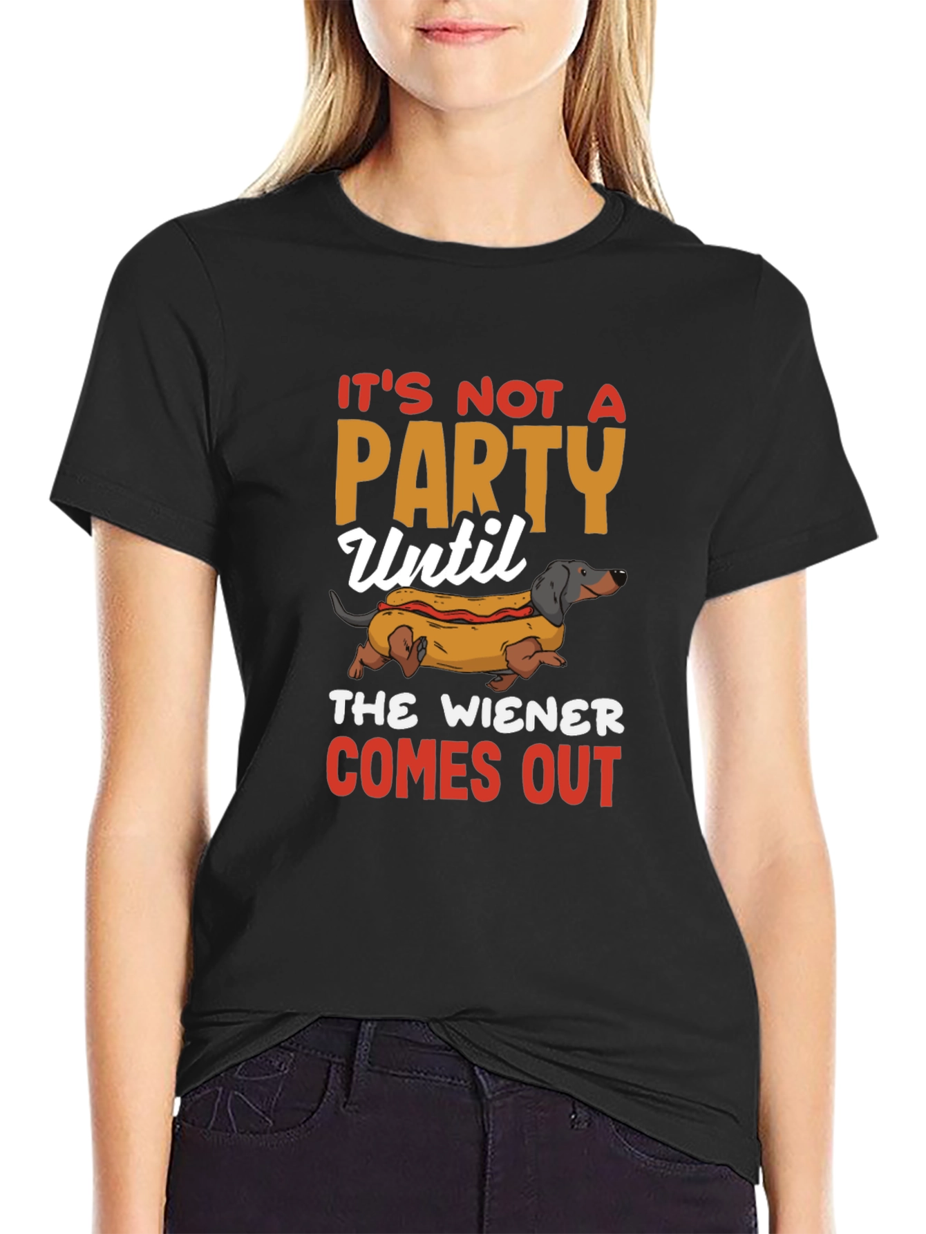 Wiener Dog Hot Dog Party T-Shirt
