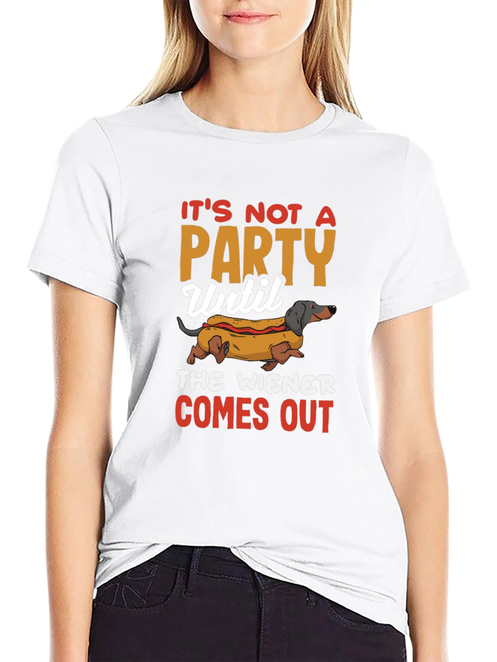 Wiener Dog Hot Dog Party T-Shirt