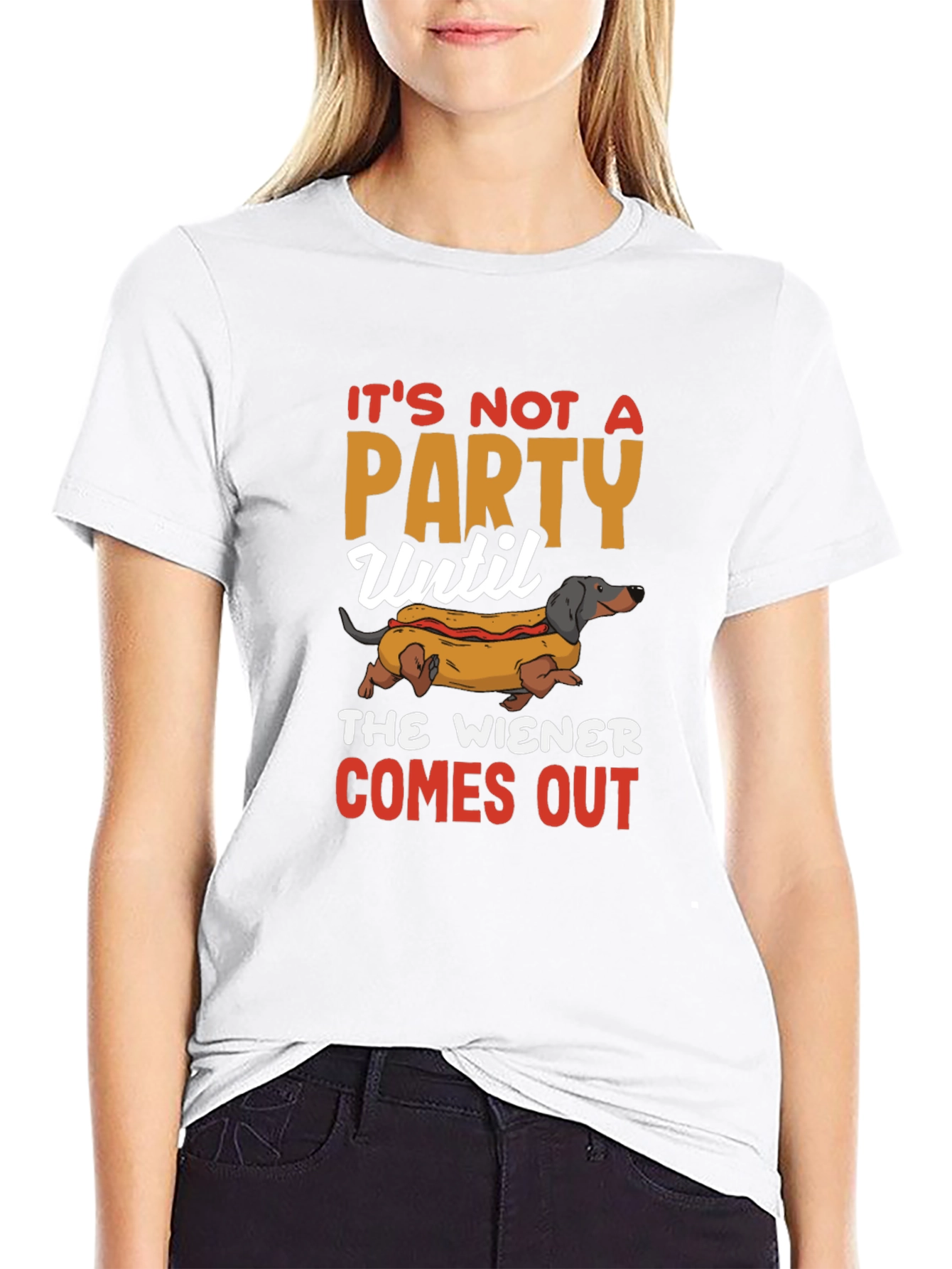 Wiener Dog Hot Dog Party T-Shirt
