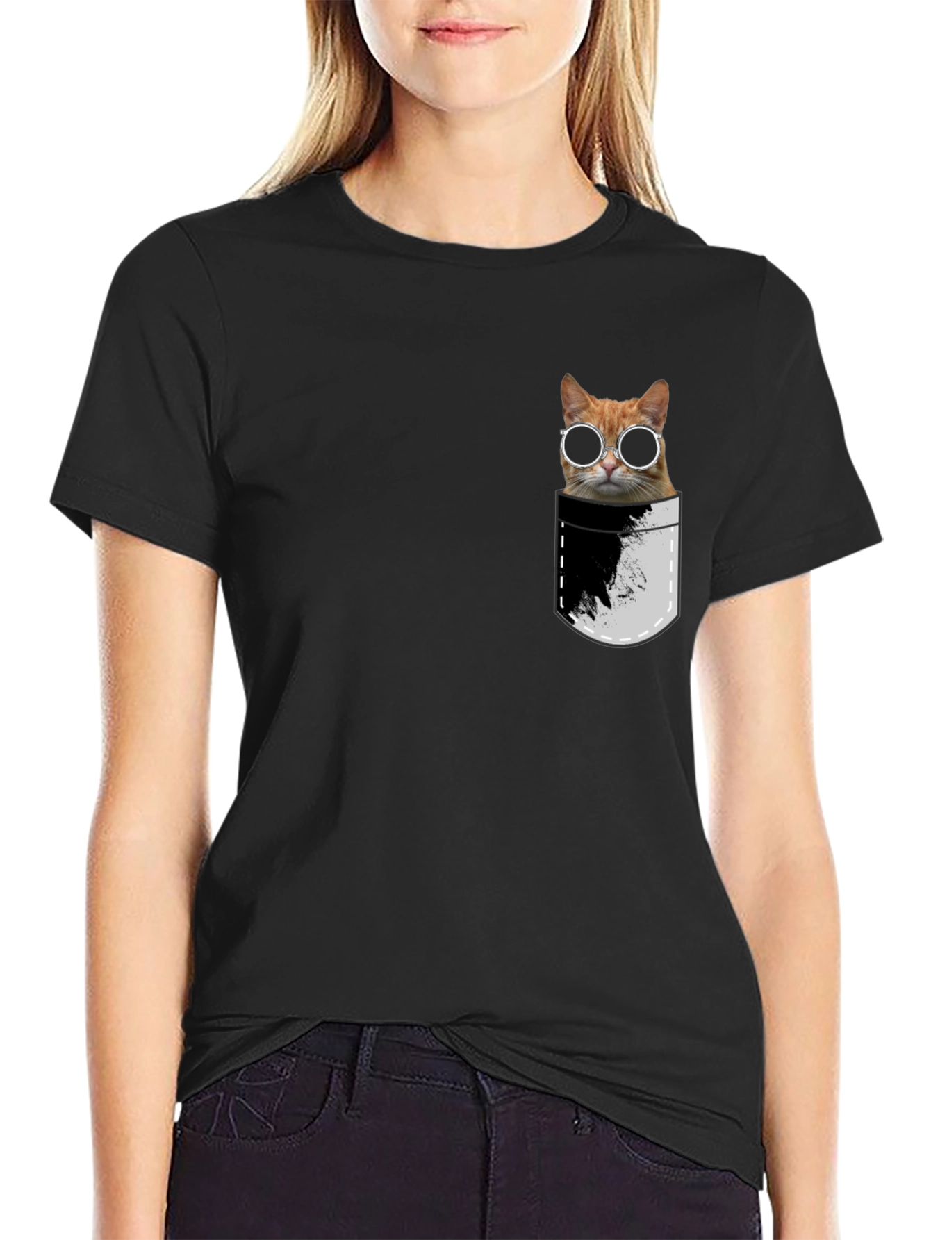 Cool Cat Pocket T-Shirt - Unisex Style