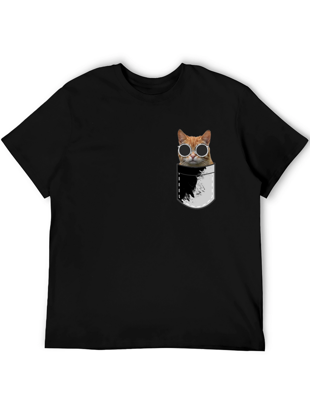 Cool Cat Pocket T-Shirt - Unisex Style