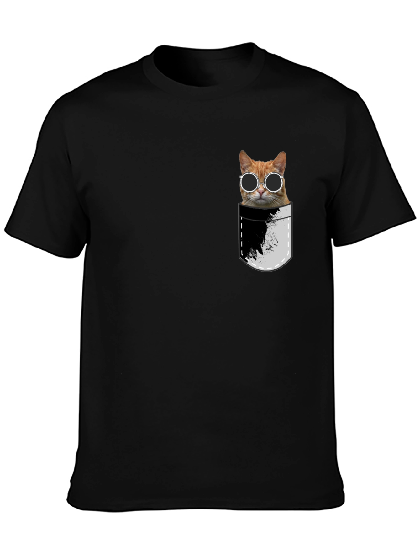 Cool Cat Pocket T-Shirt - Unisex Style