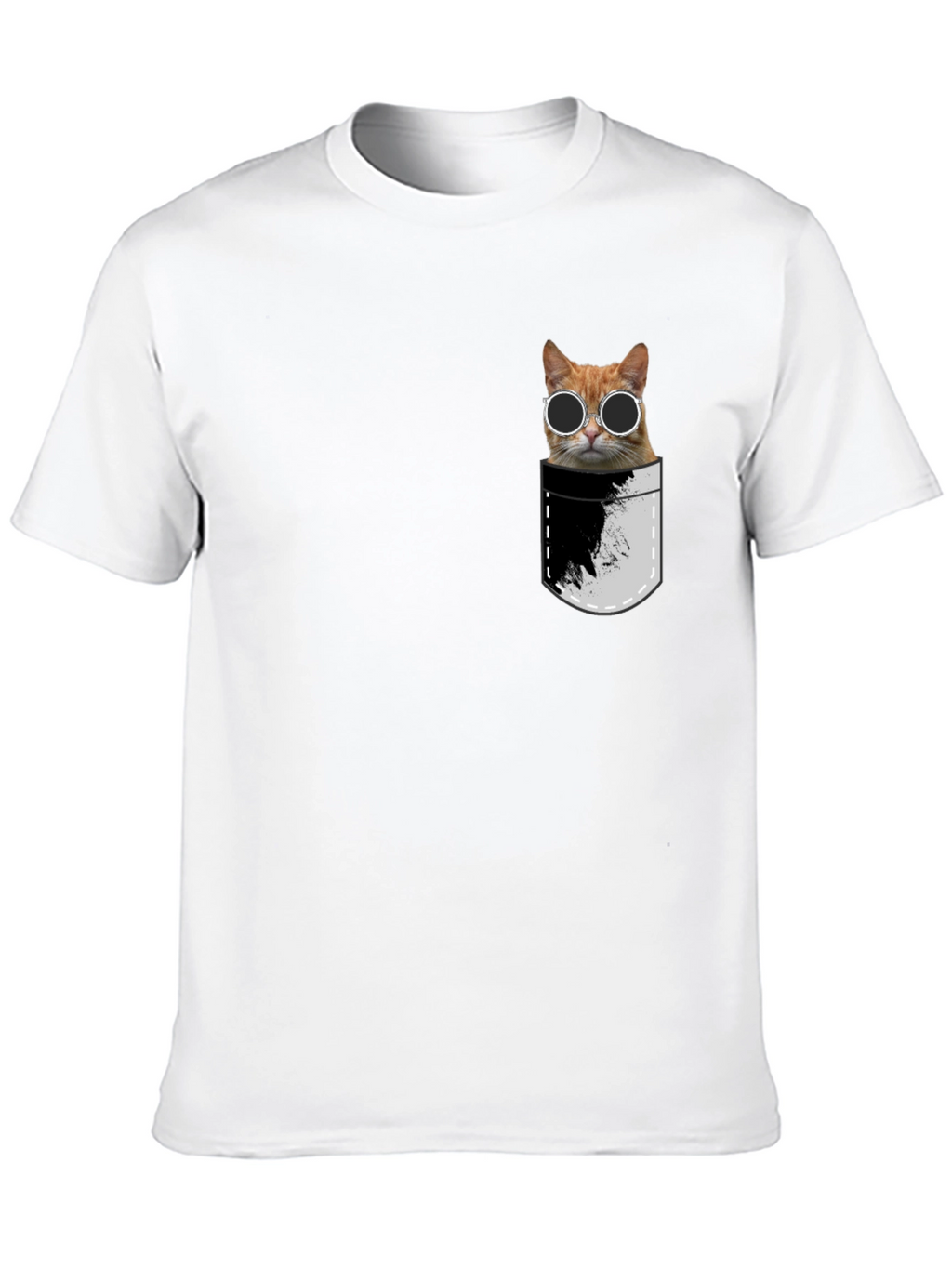 Cool Cat Pocket T-Shirt - Unisex Style