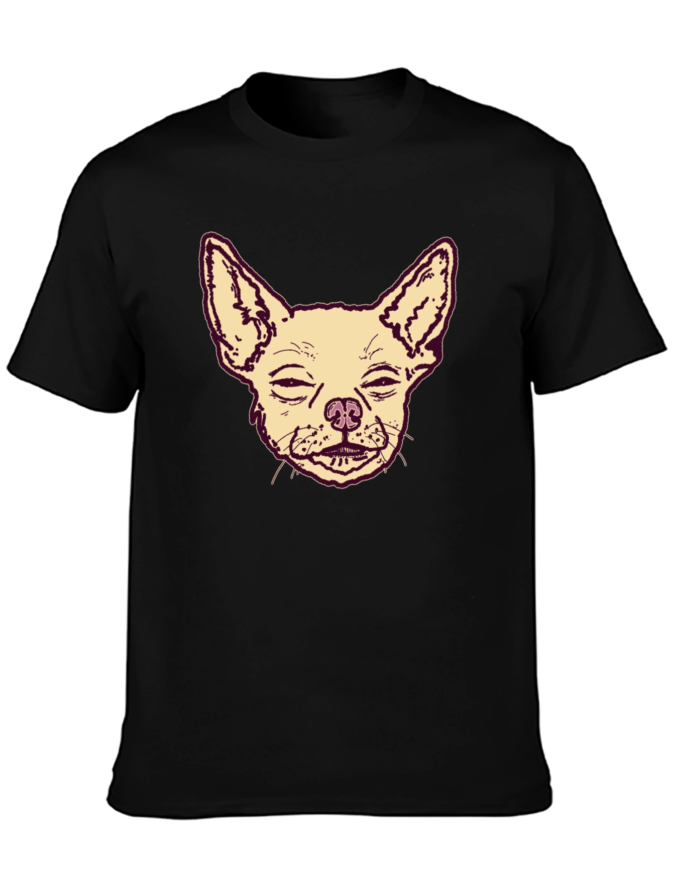 Chihuahua Graphic Print Mens T-Shirt
