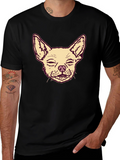 Chihuahua Graphic Print Mens T-Shirt