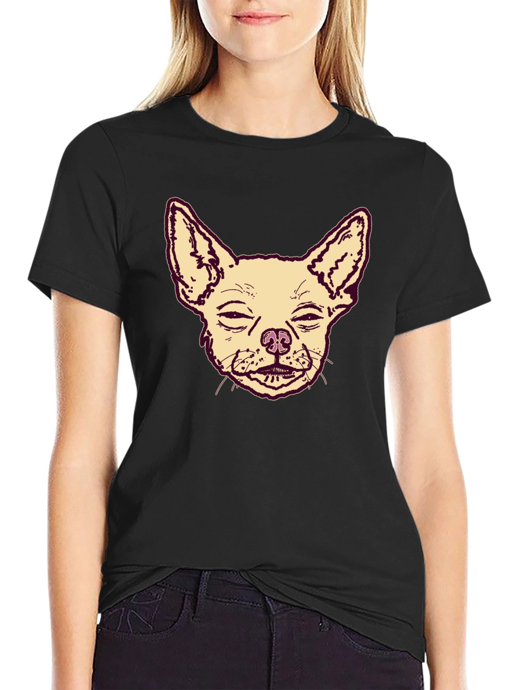 Chihuahua Graphic Print Mens T-Shirt
