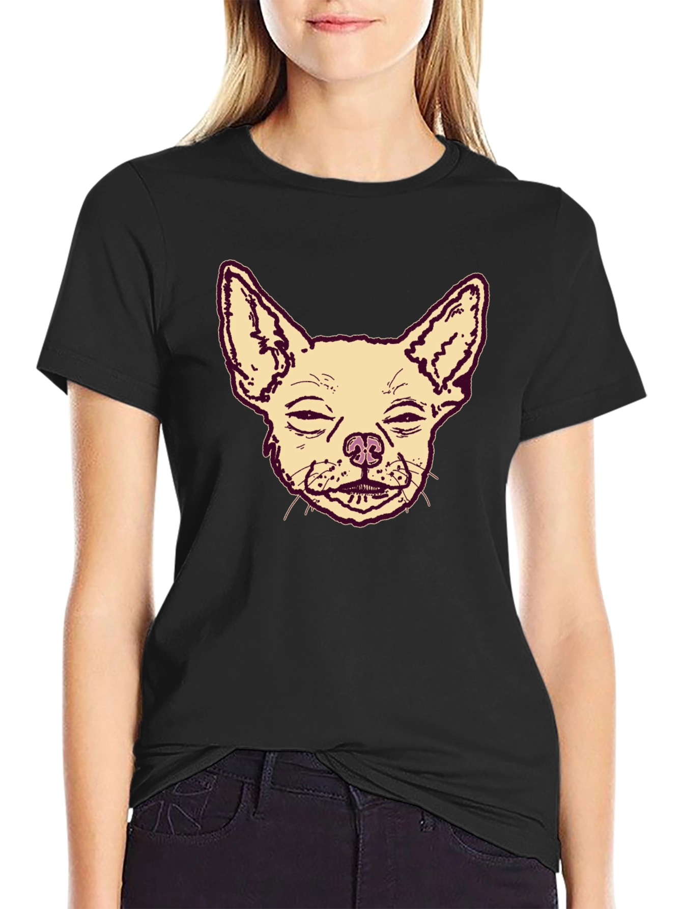 Chihuahua Graphic Print Mens T-Shirt