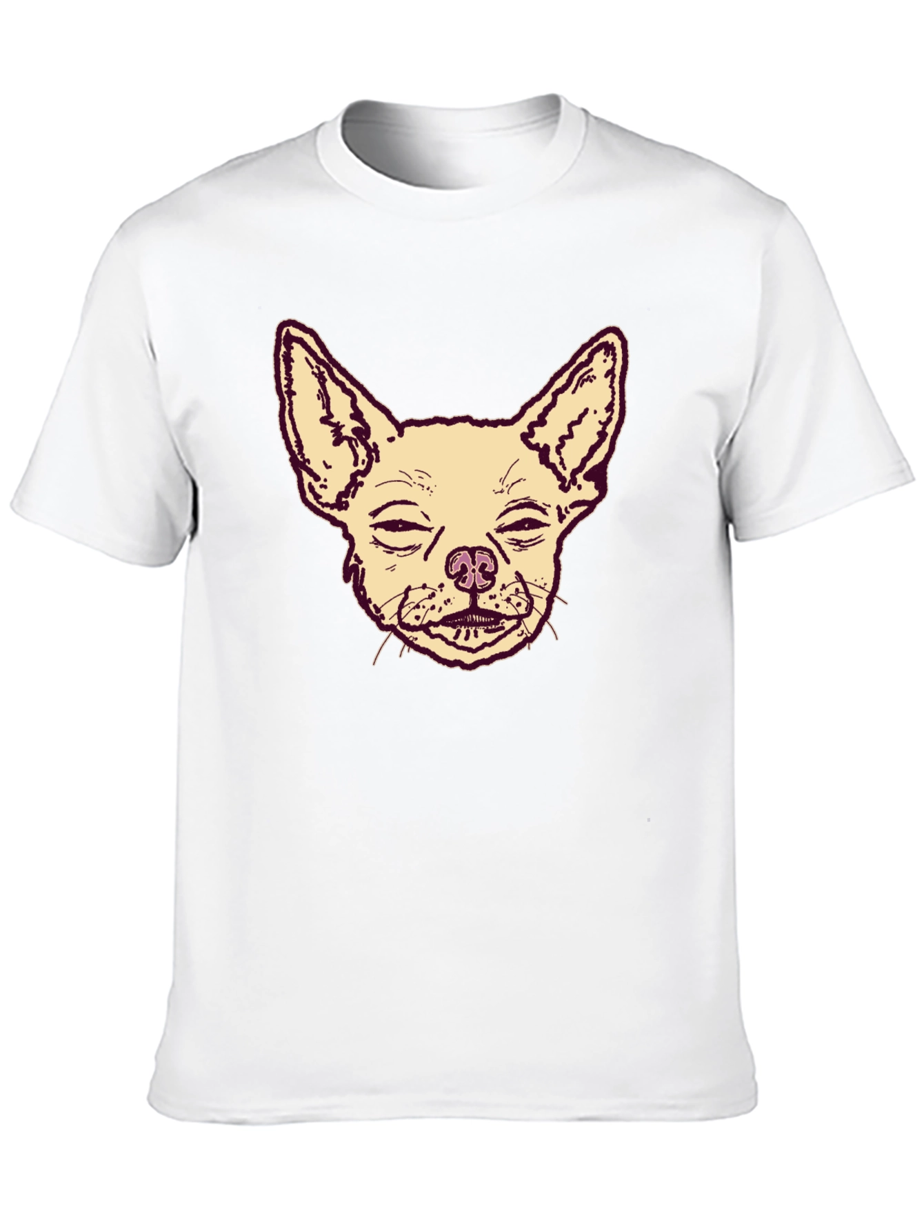 Chihuahua Graphic Print Mens T-Shirt