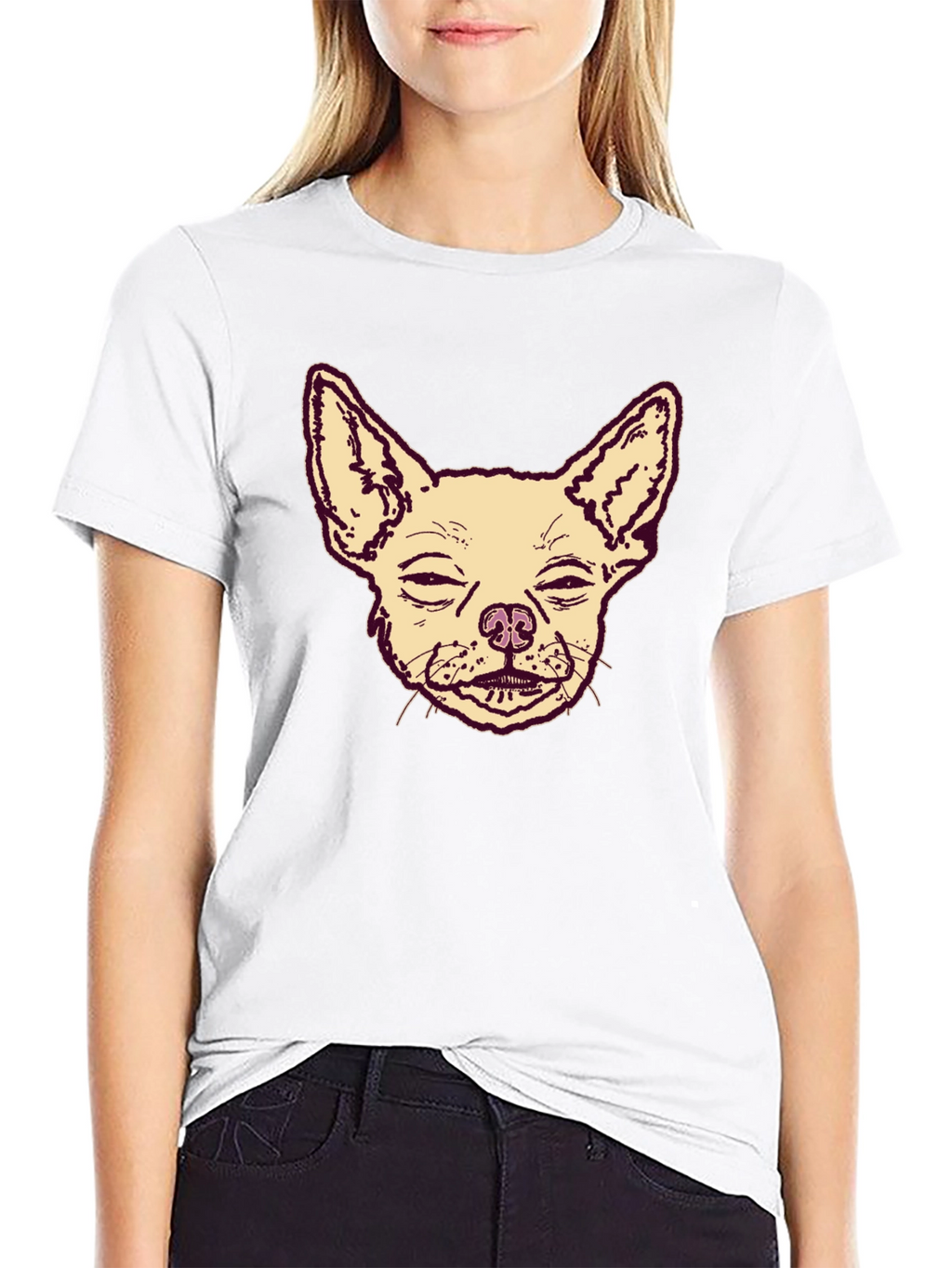 Chihuahua Graphic Print Mens T-Shirt