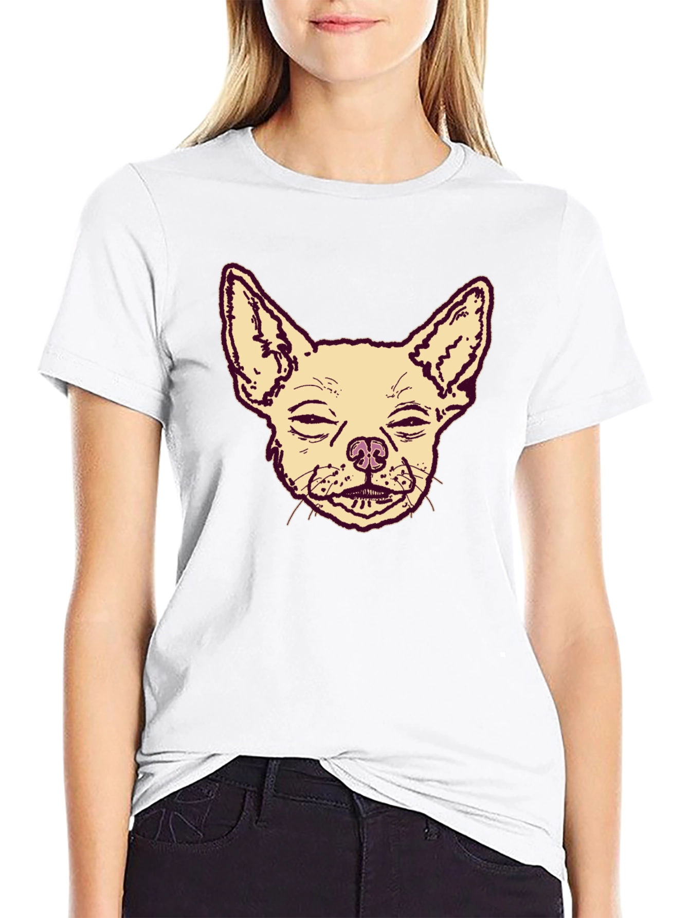 Chihuahua Graphic Print Mens T-Shirt
