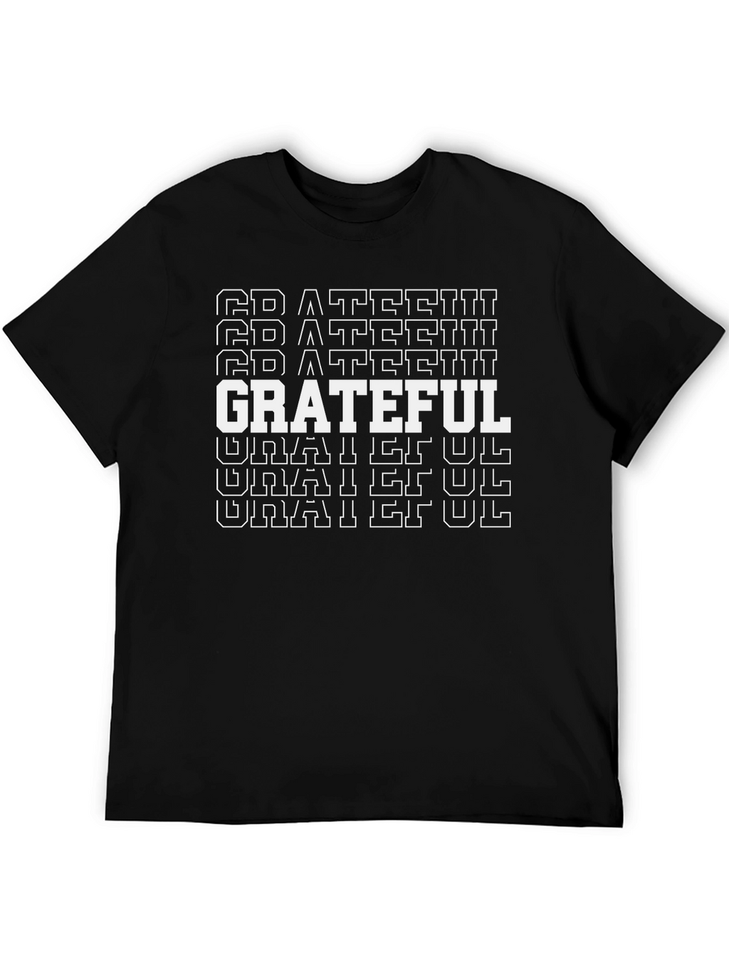 Grateful Graphic Tee - Trendy Black T-Shirt