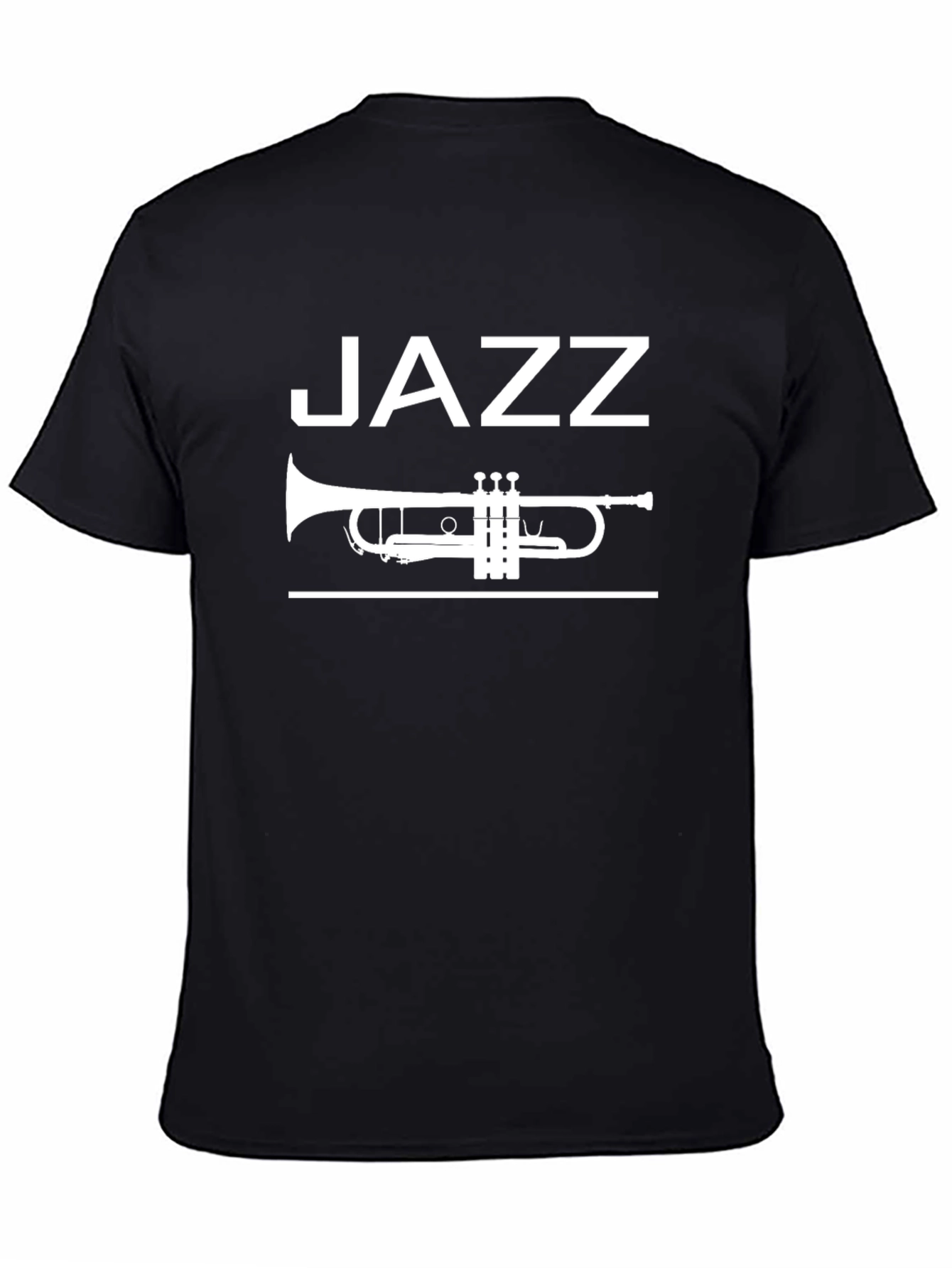 Jazz Trumpet Graphic T-Shirt - Black