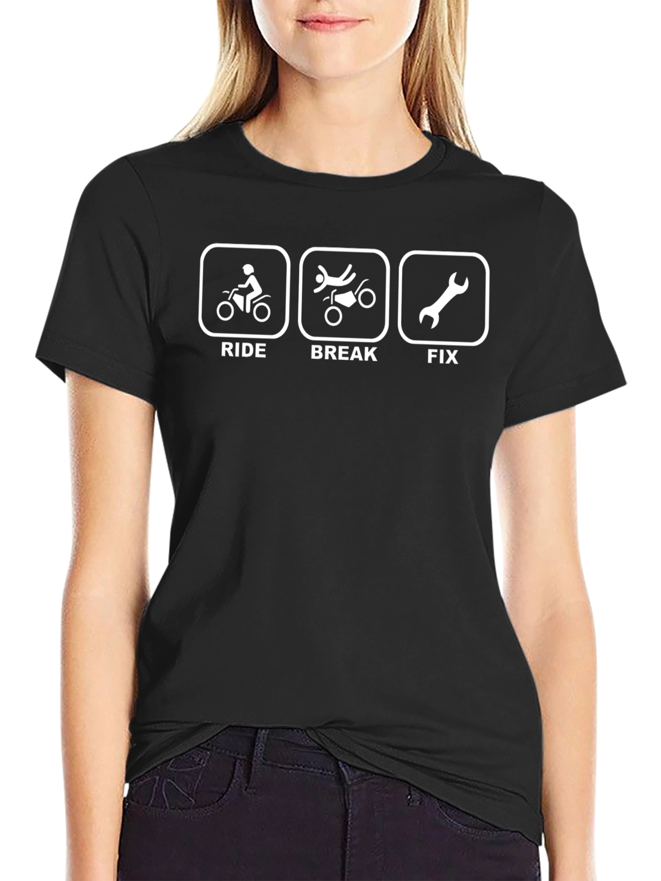 Ride Break Fix Black T-Shirt