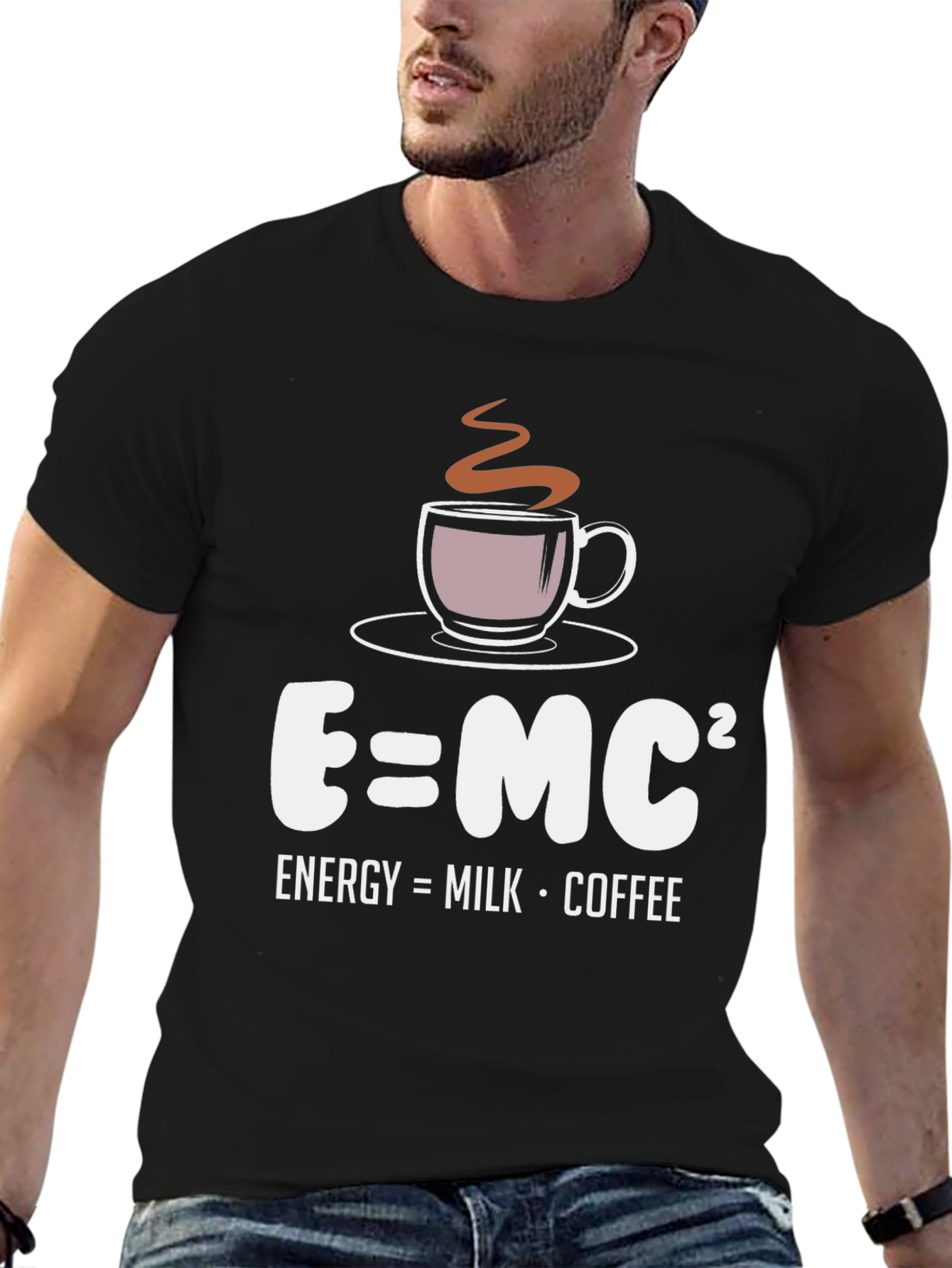 E=MC² Coffee Humor T-Shirt