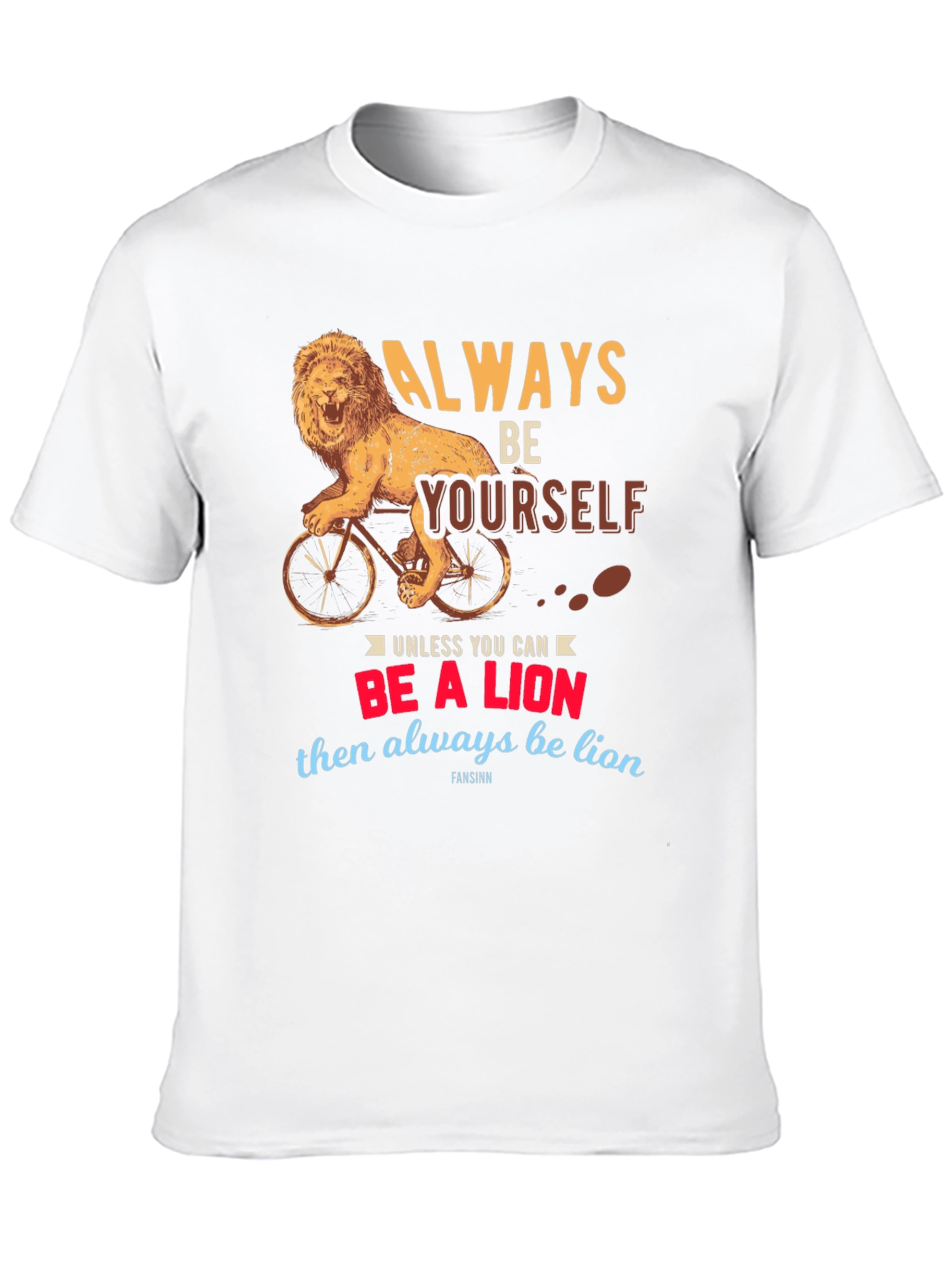 Lion Bicycle Graphic Tee - Always Be Yourself