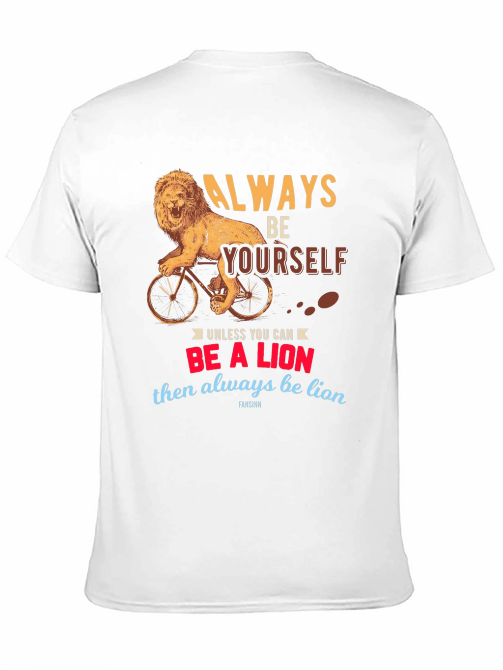 Lion Bicycle Graphic Tee - Always Be Yourself