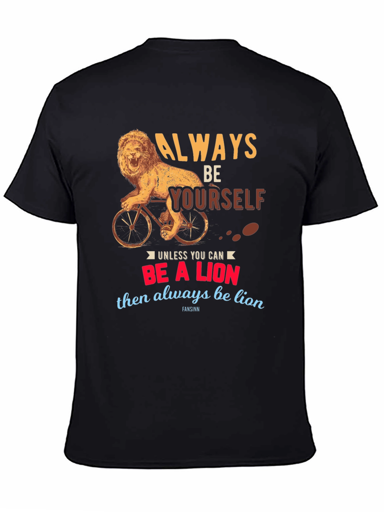 Lion Bicycle Graphic Tee - Always Be Yourself