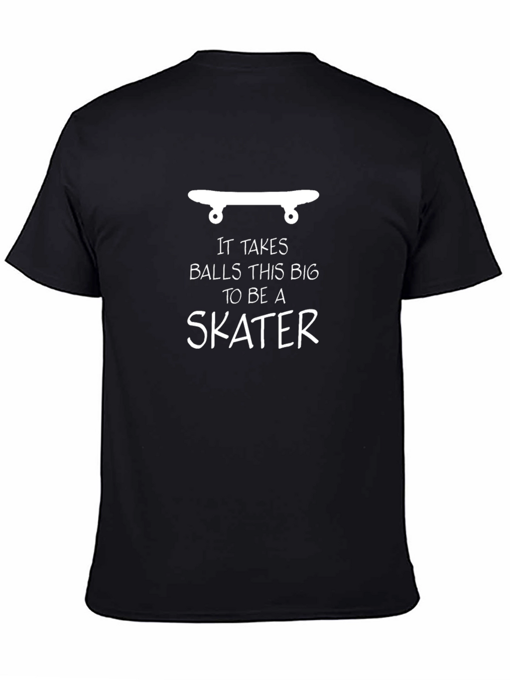 Skater Graphic Tee: Big Balls Skateboard Shirt
