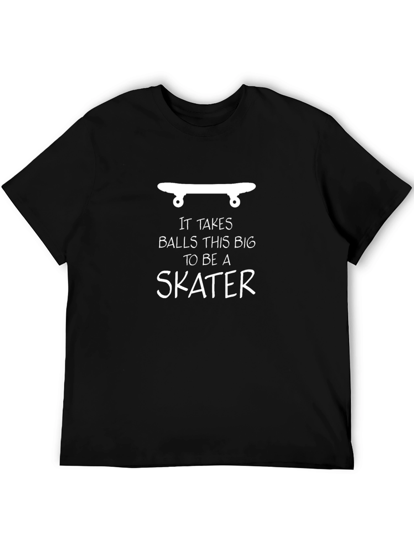 Skater Graphic Tee: Big Balls Skateboard Shirt