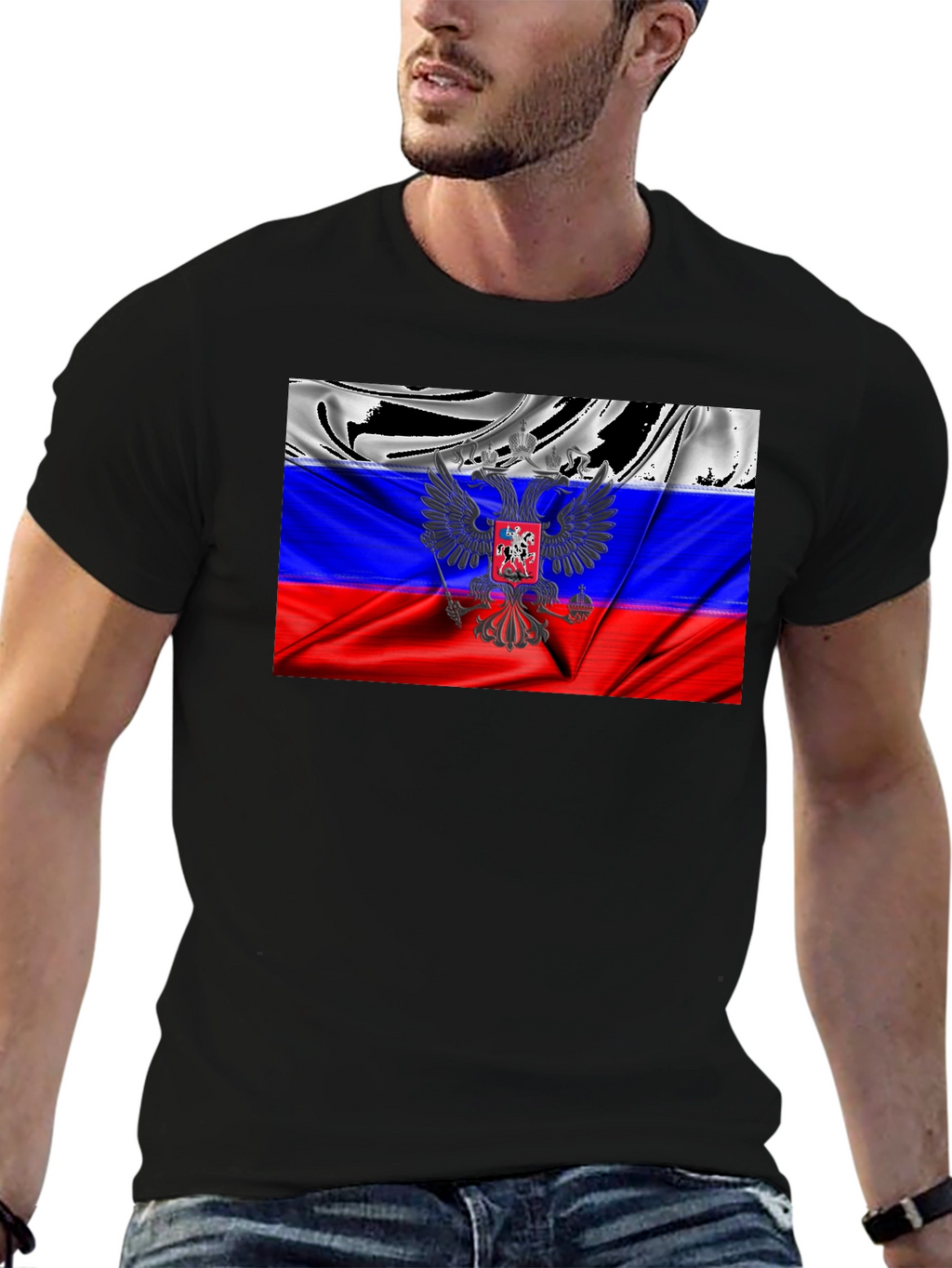 Russian Flag Eagle T-Shirt