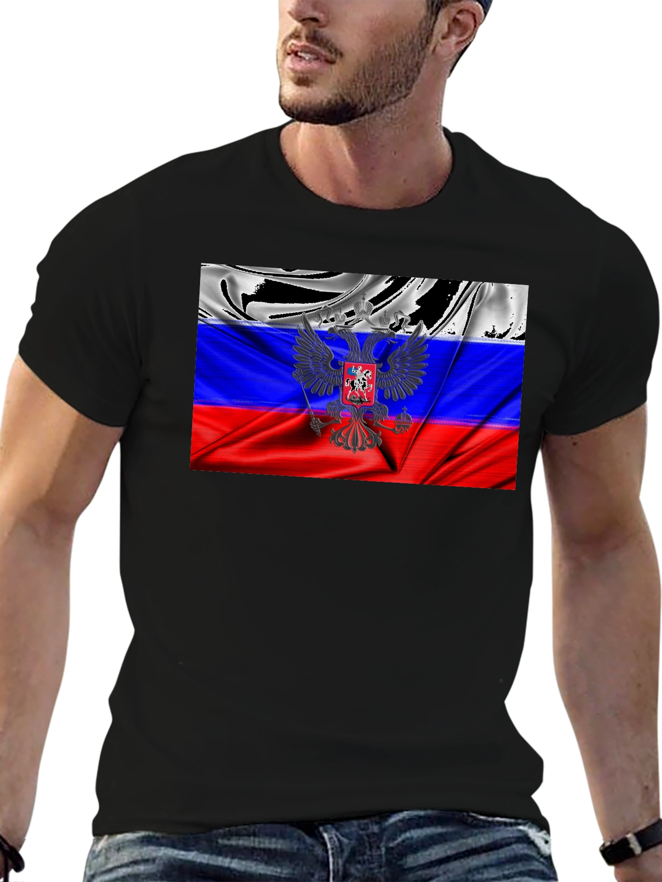 Russian Flag Eagle T-Shirt