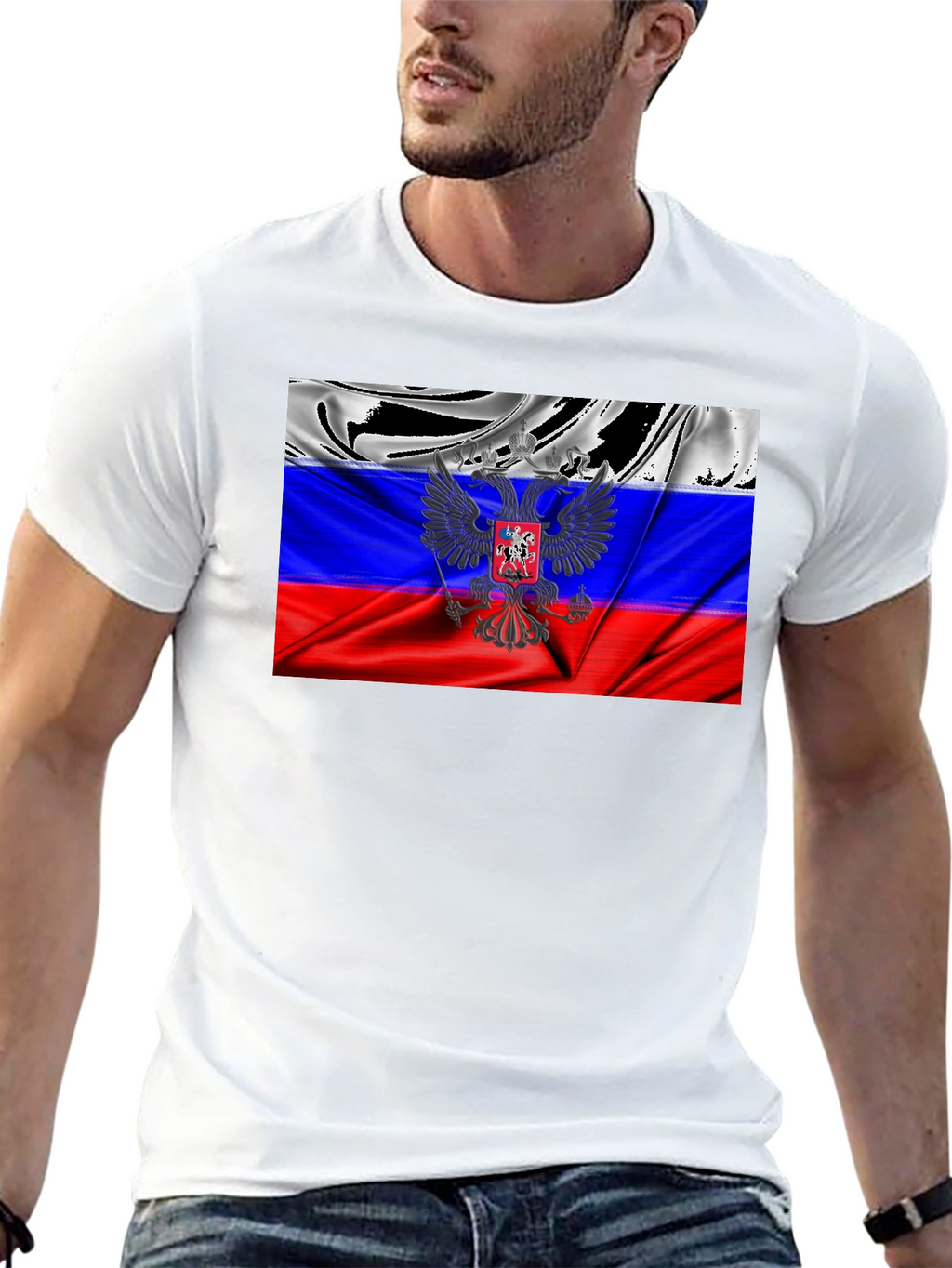 Russian Flag Eagle T-Shirt