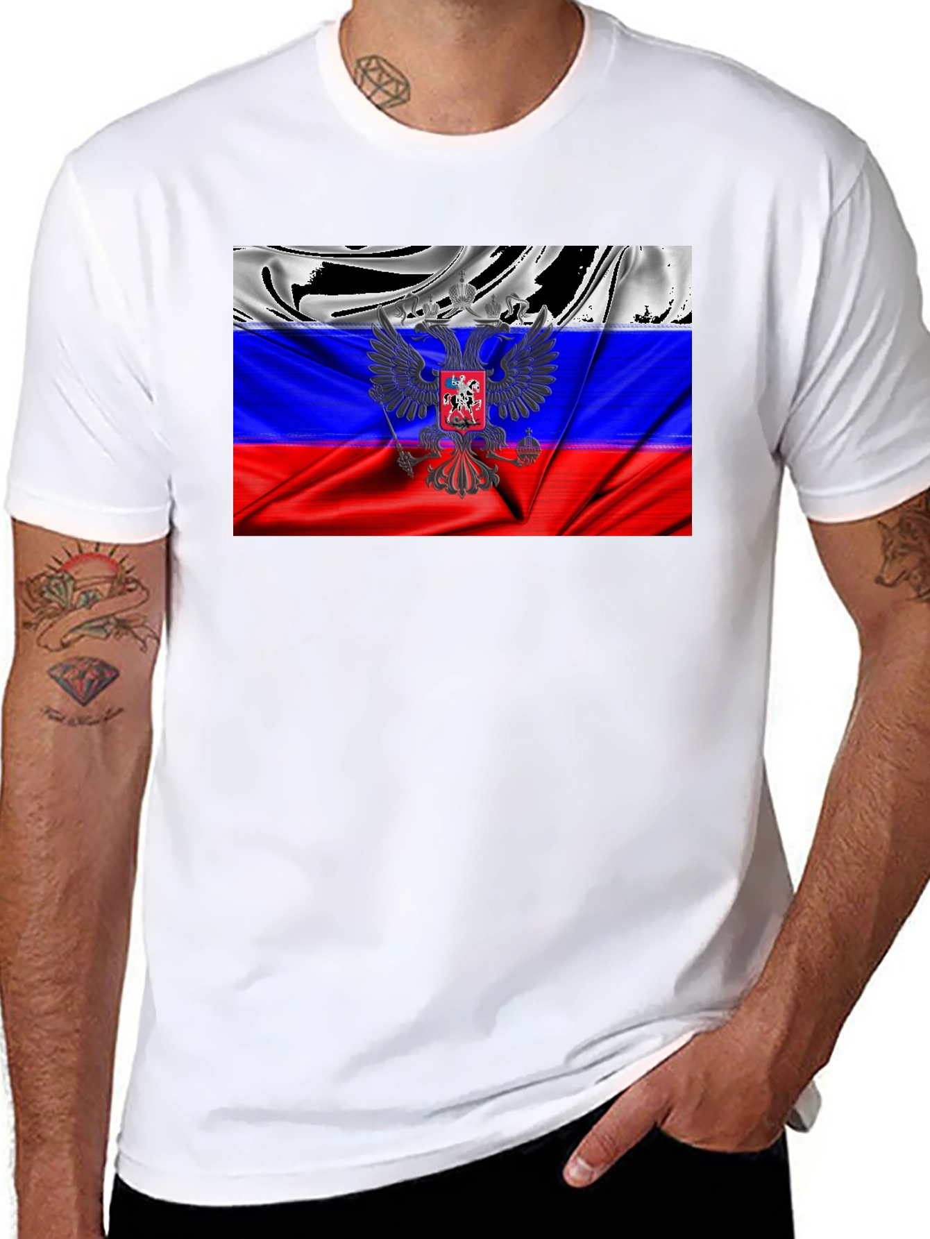Russian Flag Eagle T-Shirt