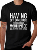 Humorous Spit Come Back Horn Player T-Shirt