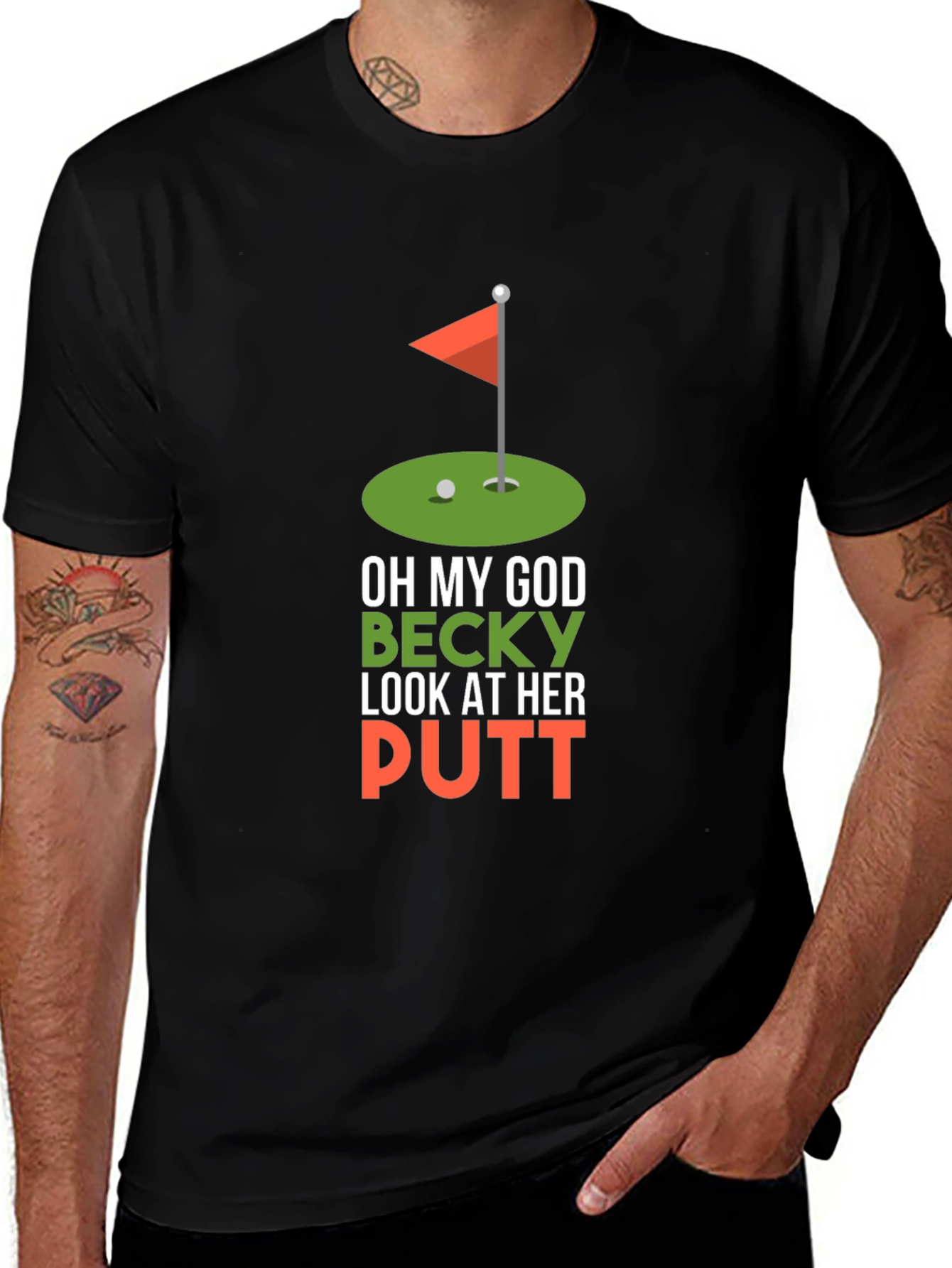 Funny Golf T-Shirt - Oh My God Becky
