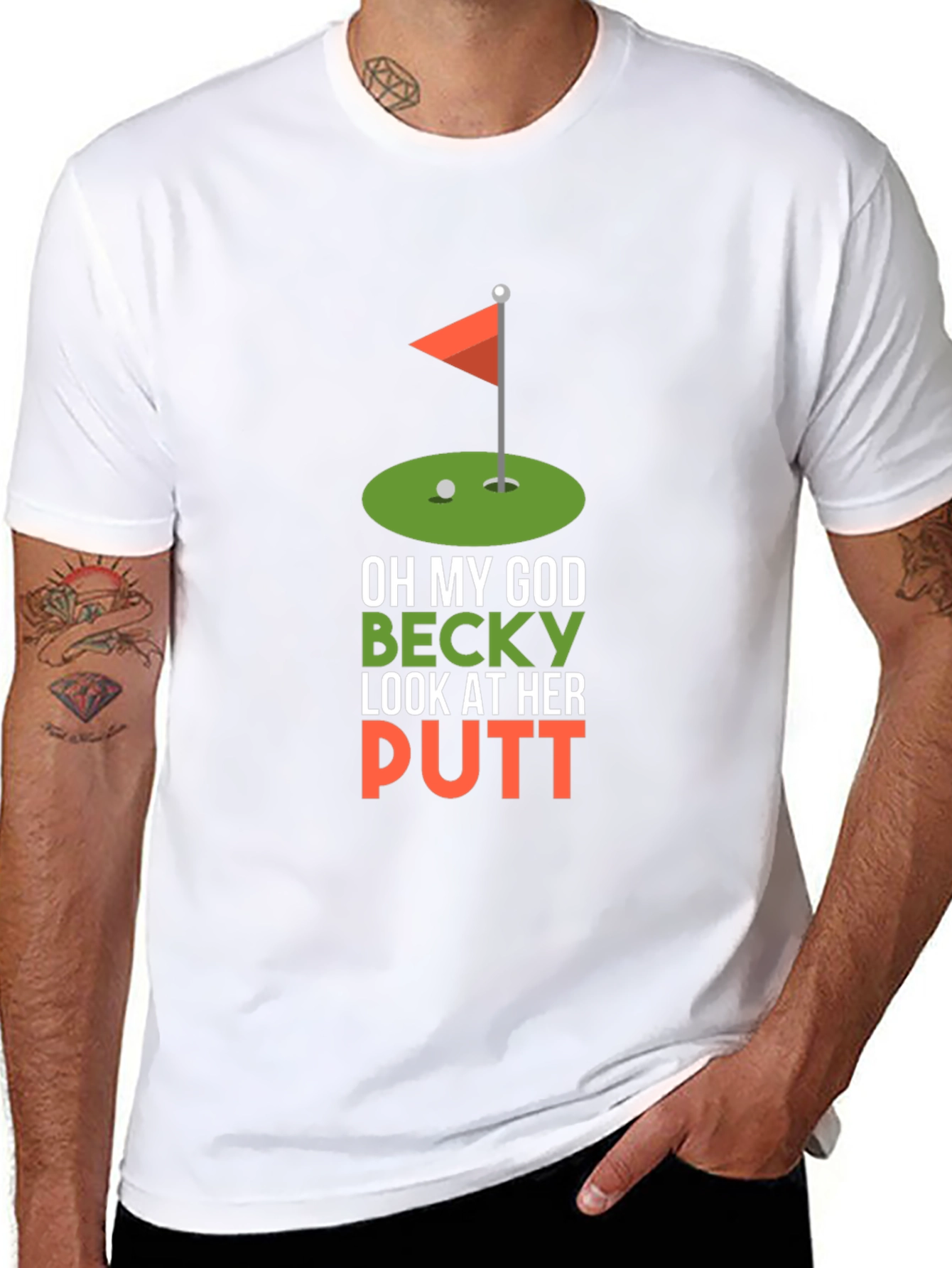 Funny Golf T-Shirt - Oh My God Becky