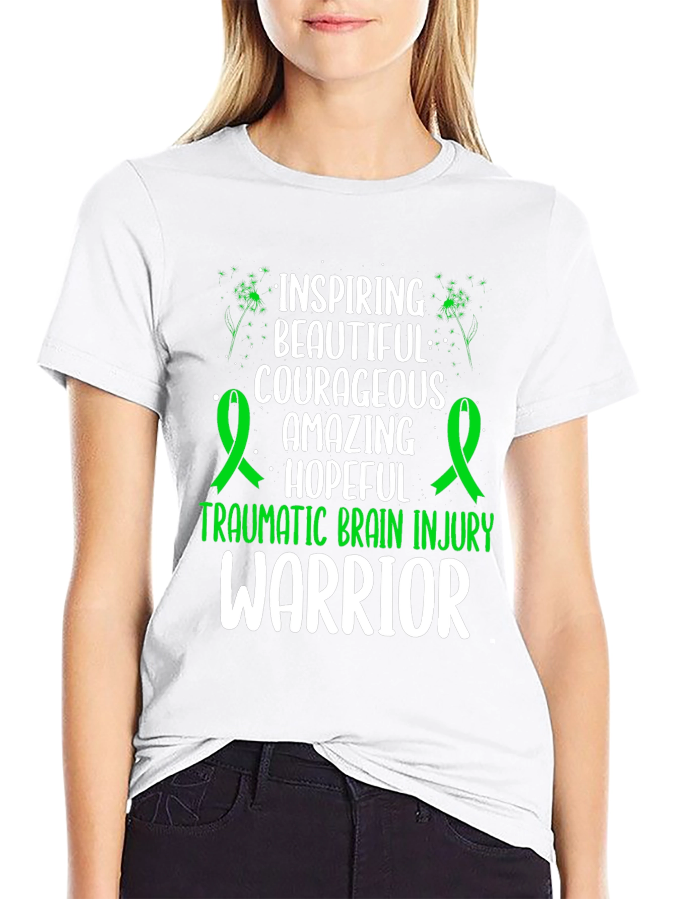 TBI Warrior Shirt Inspiring Courageous Hopeful